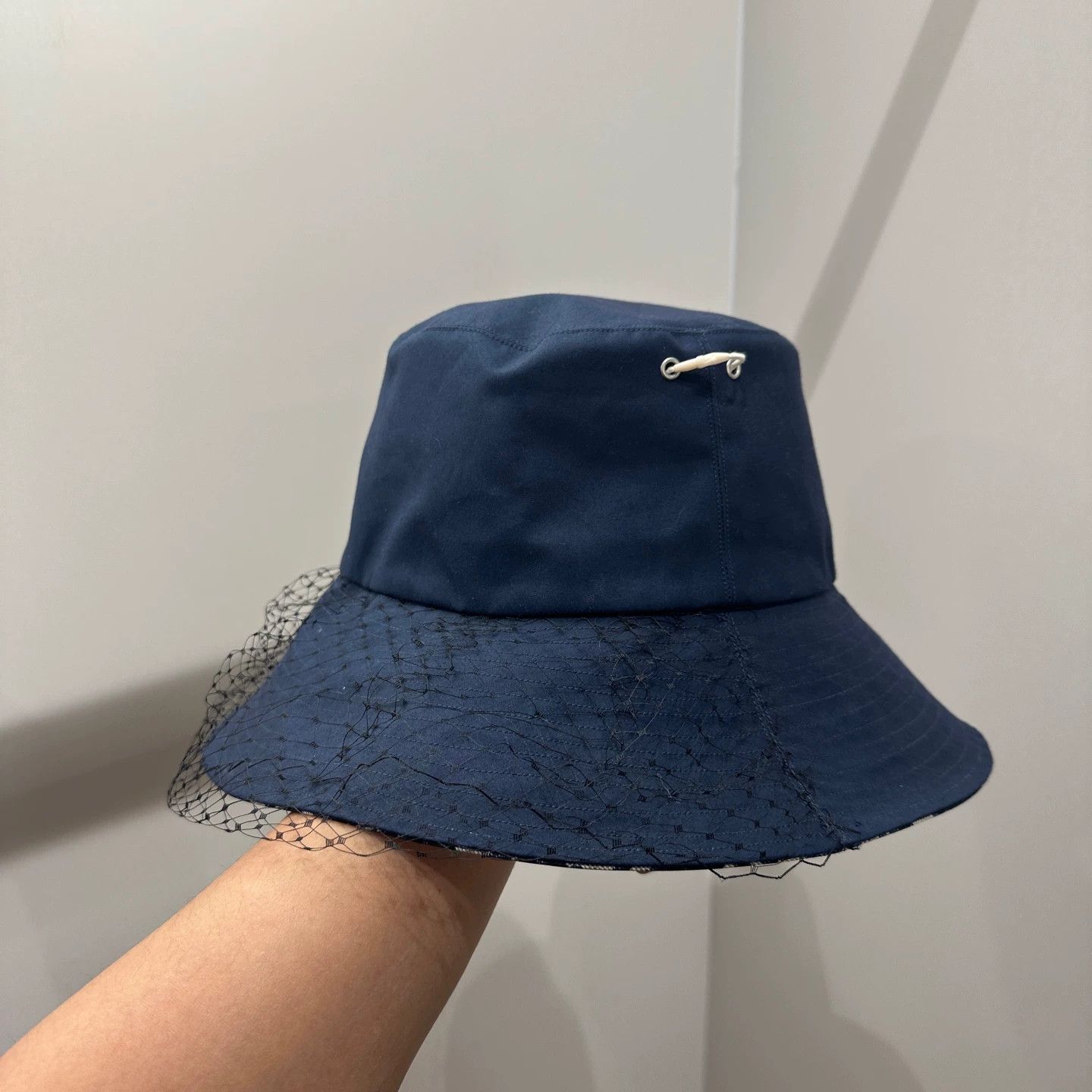 Christian Dior Monsieur Dior mar265 Oblique tulle bucket hat 58cm Size ONE SIZE - 1 Thumbnail