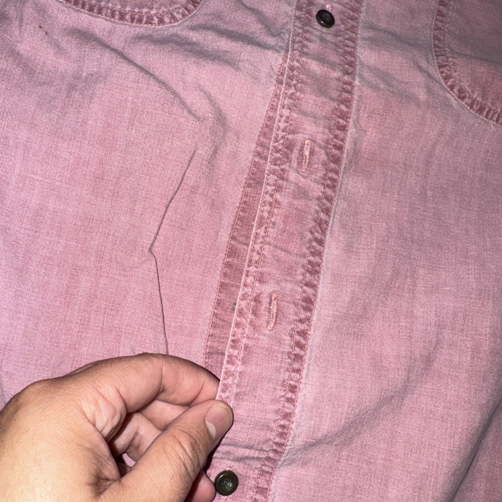 Harley Davidson × Vintage Harley Davidson Double Pocket Button Down Shirt Red L 22x28 Size US L / EU 52-54 / 3 - 2 Thumbnail
