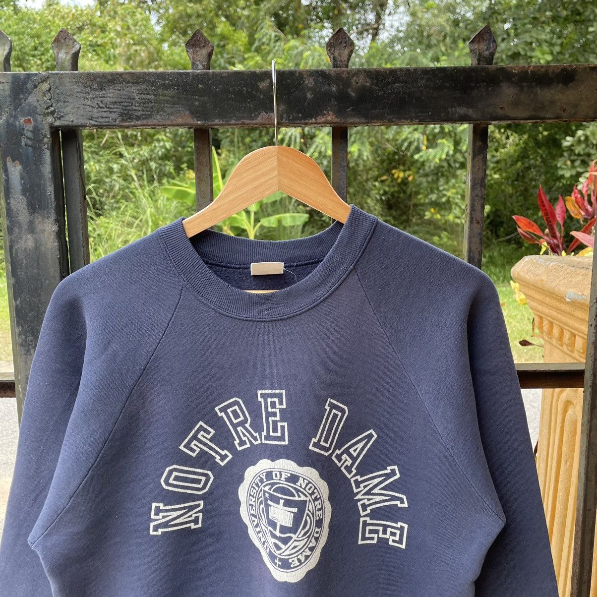 Vintage 🔥Vintage 80s Notre Dame University Big Logo Sweatshirts Size US S / EU 44-46 / 1 - 3 Thumbnail
