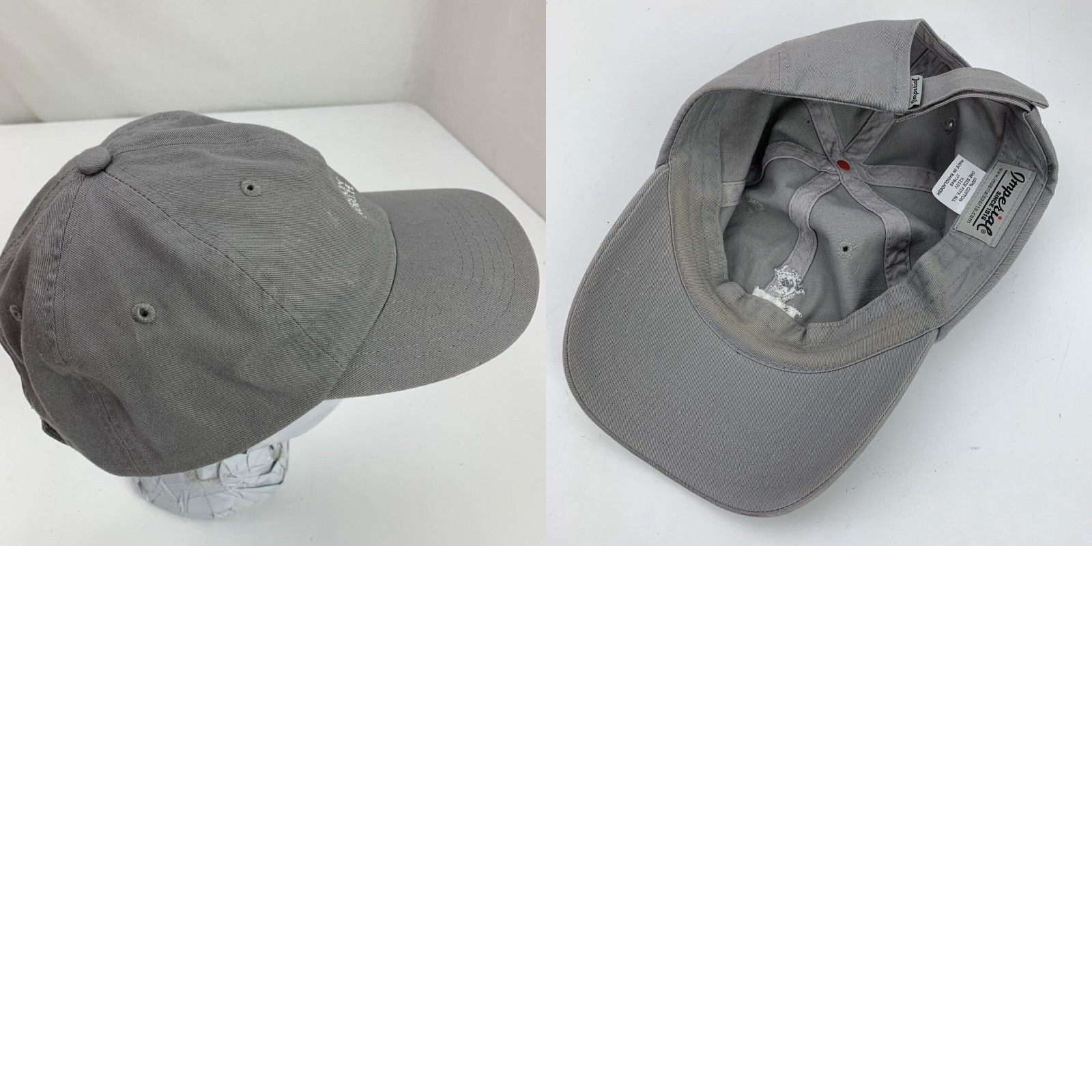 Chapeau blanc Troon North Golf Club vintage avec sangle en
