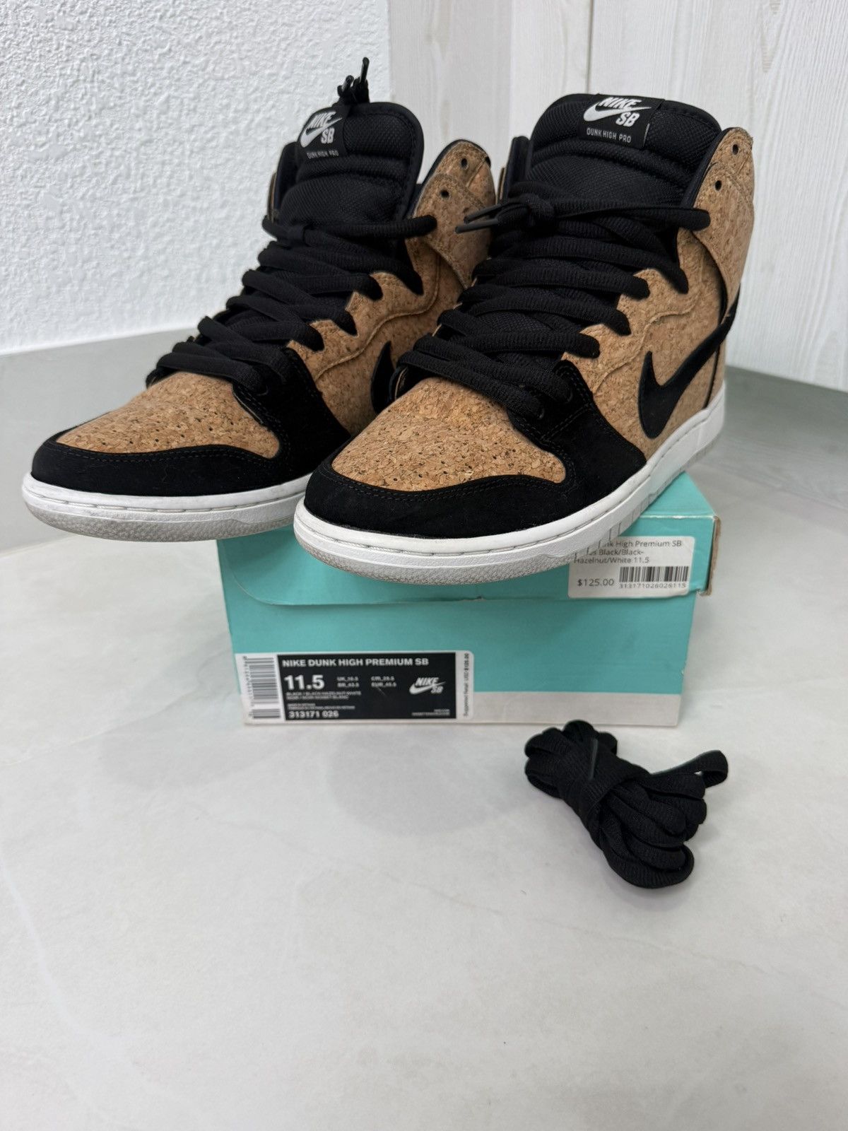 Nike Nike Dunk High Premium SB 'Cork' Size 11.5 - Used Size US 11.5 / EU 44-45 - 12 Thumbnail