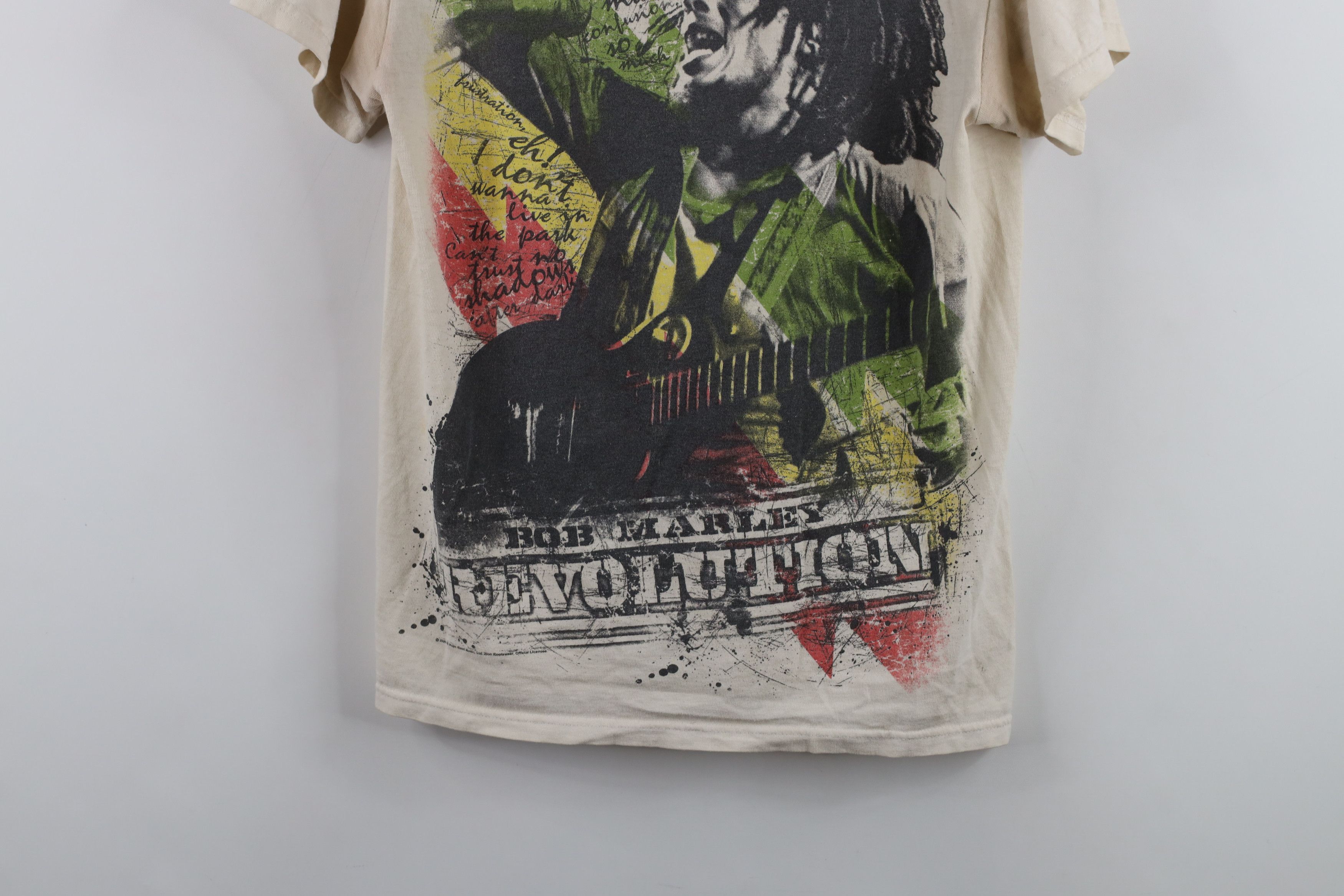 Vintage Vintage Y2K Streetwear Marley Revolution Band T-Shirt Beige Size S / US 4 / IT 40 - 3 Thumbnail