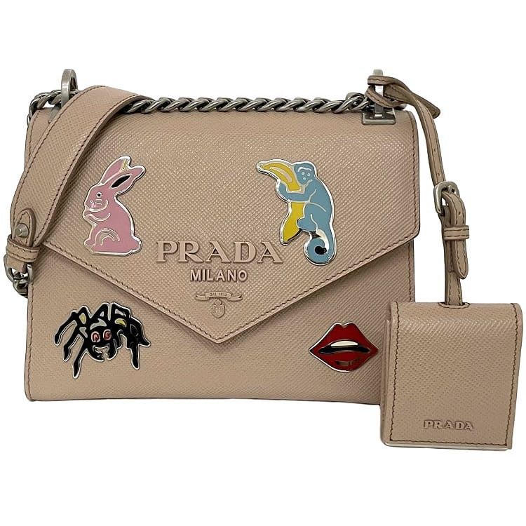 Prada PRADA Shoulder Bag Neutrals Leather Size ONE SIZE - 1 Thumbnail