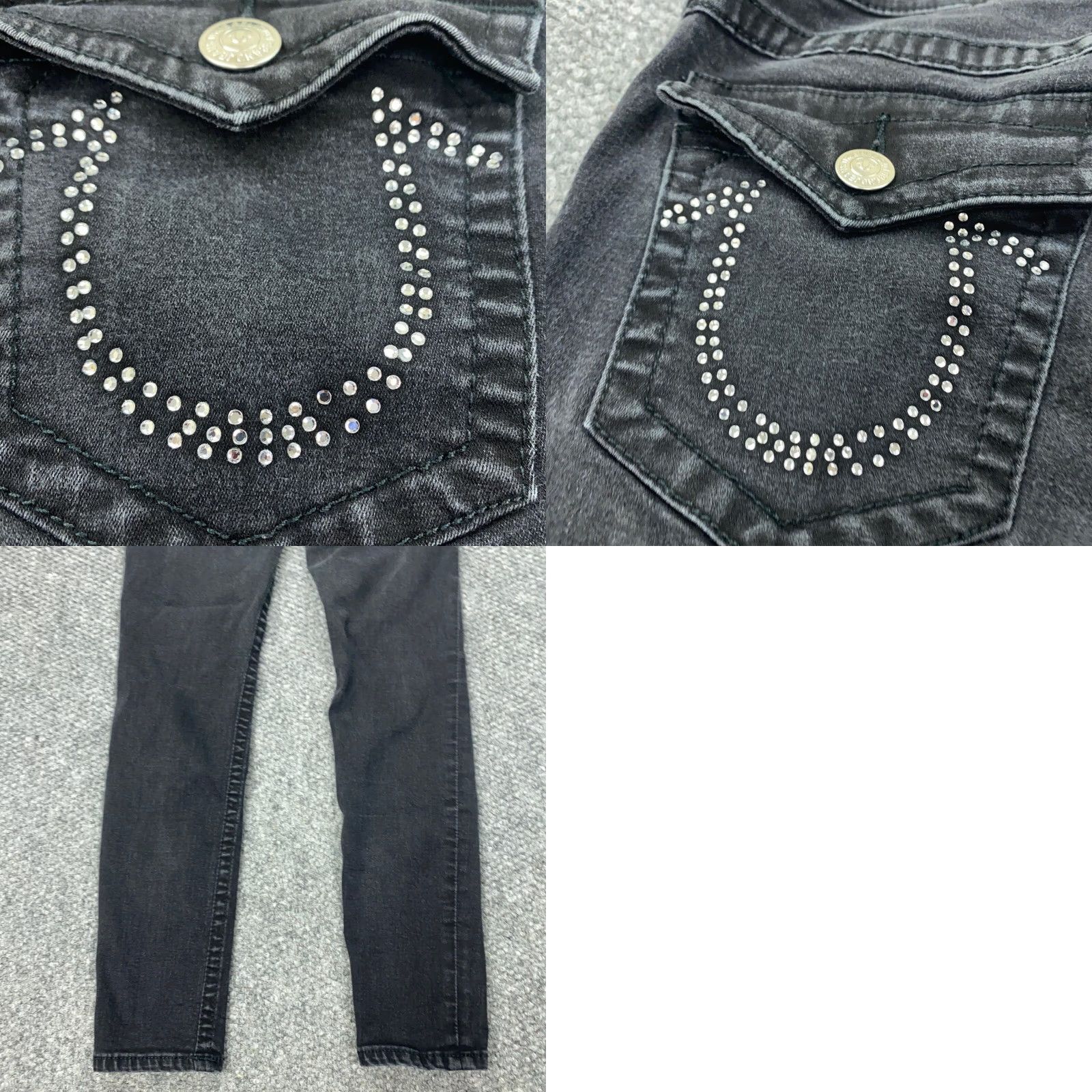 True Religion True Religion Jeans Black Skinny Mid Rise Stretch 30 Womens Adult 30 Regular Denim 5-Pocket Size 30" / US 8 / IT 44 - 10 Thumbnail