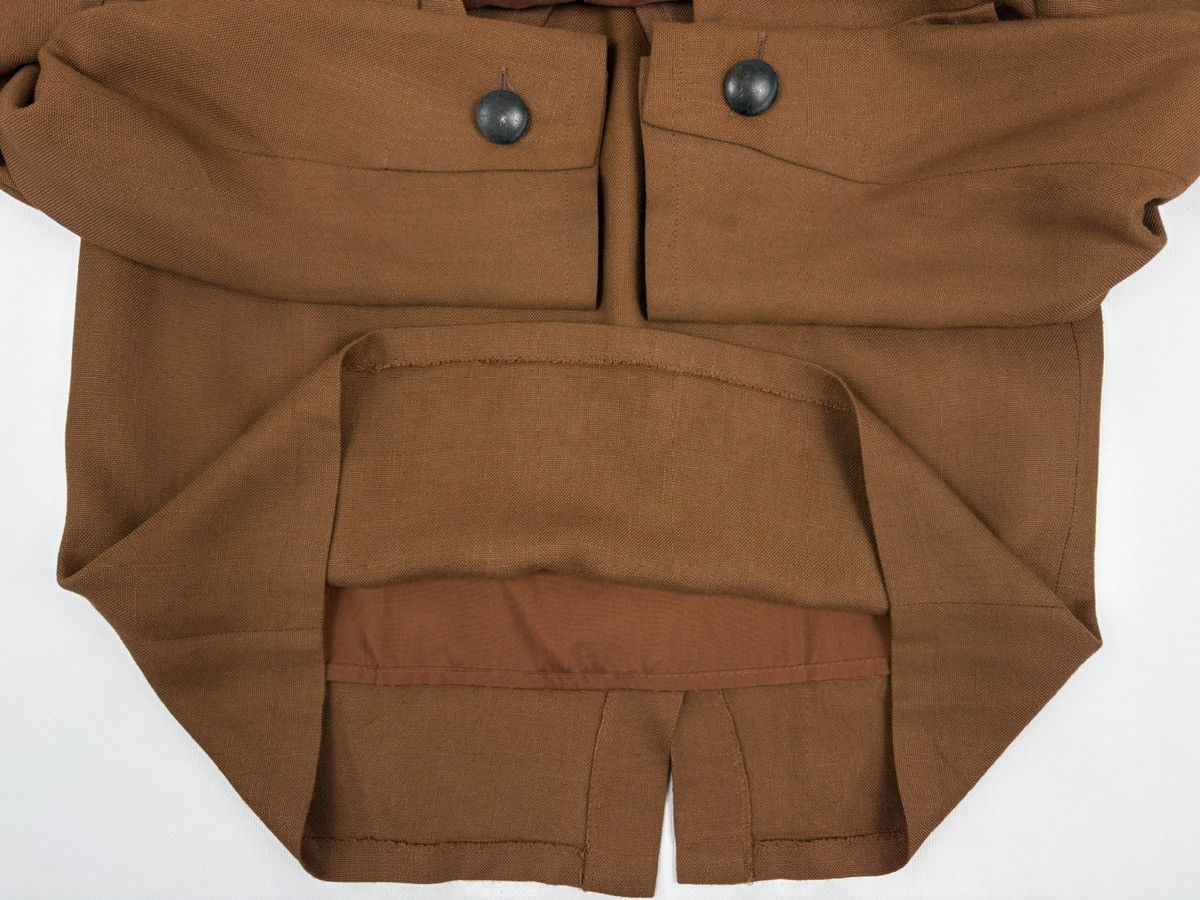 Yves Saint Laurent Rare 70's YSL Variation Rive Gauche Linen Elegant Set 2 Piece Skirt Suit Blazer Jacket Size M / US 6-8 / IT 42-44 - 20 Thumbnail