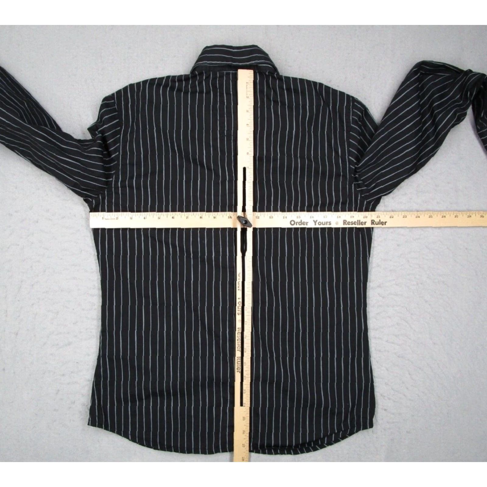 Vintage G-STAR RAW Mens Large XL Black Pinstripe Button Up Long Sleeve Shirt Vintage Size US L / EU 52-54 / 3 - 6 Thumbnail