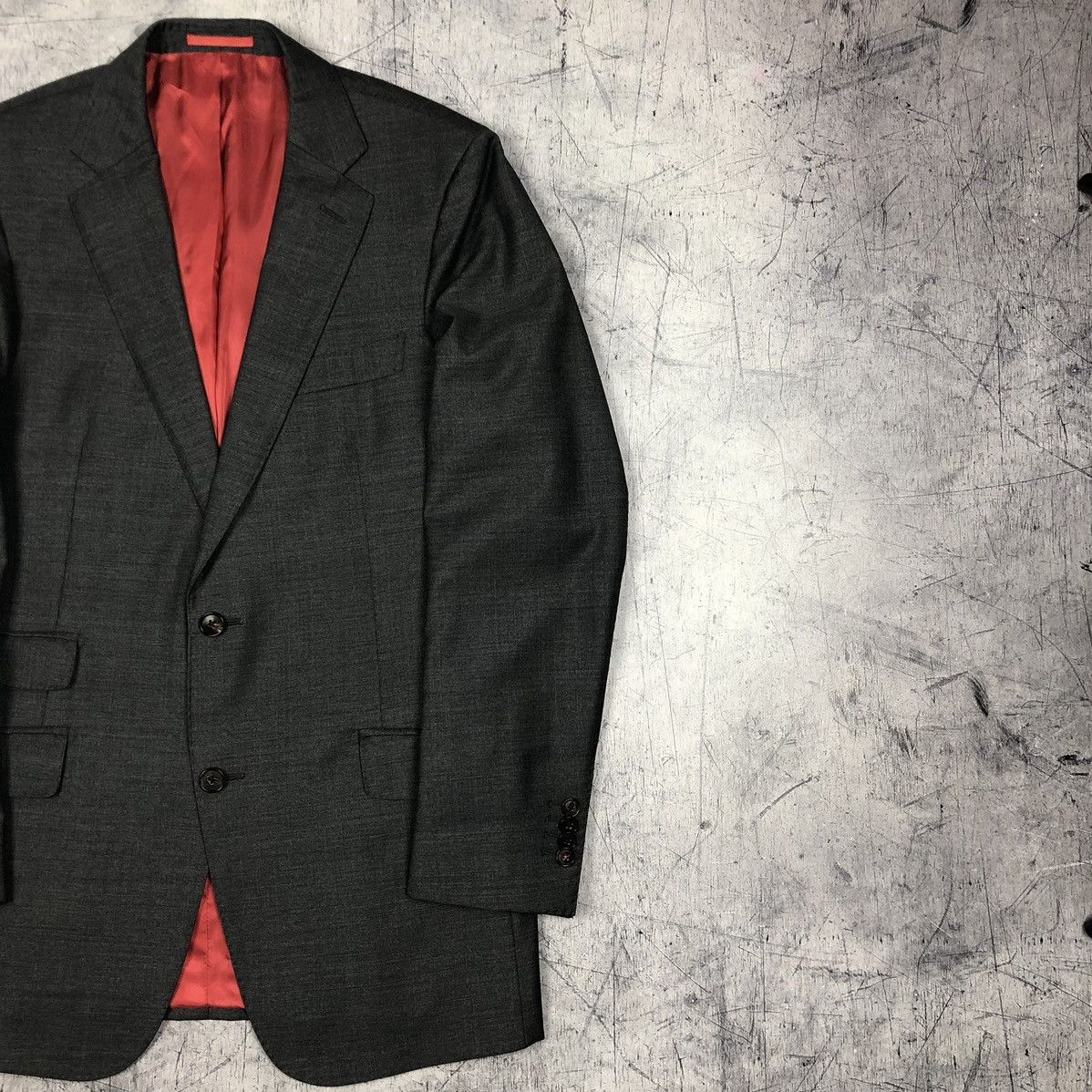 Designer Vintage Suitsupply Vitale Barberis Italy Wool Classic Blazer Size 42R - 7 Thumbnail