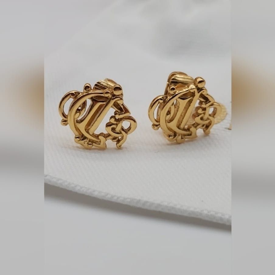 Dior Christian Dior 2000s Logo clip-on earrings Size ONE SIZE - 6 Thumbnail