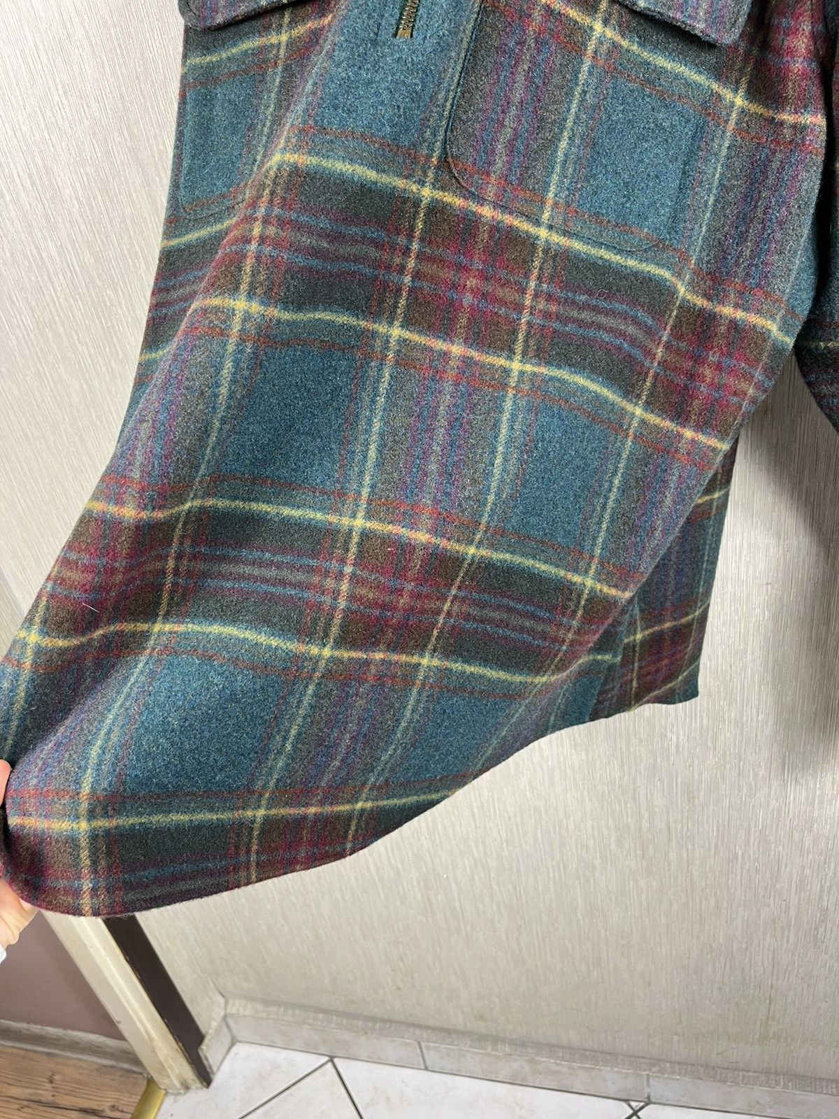 Flannel × Gant × Vintage Vintage 90s Gant plaid wool overshirt flannel checked suede Size US XL / EU 56 / 4 - 14 Thumbnail