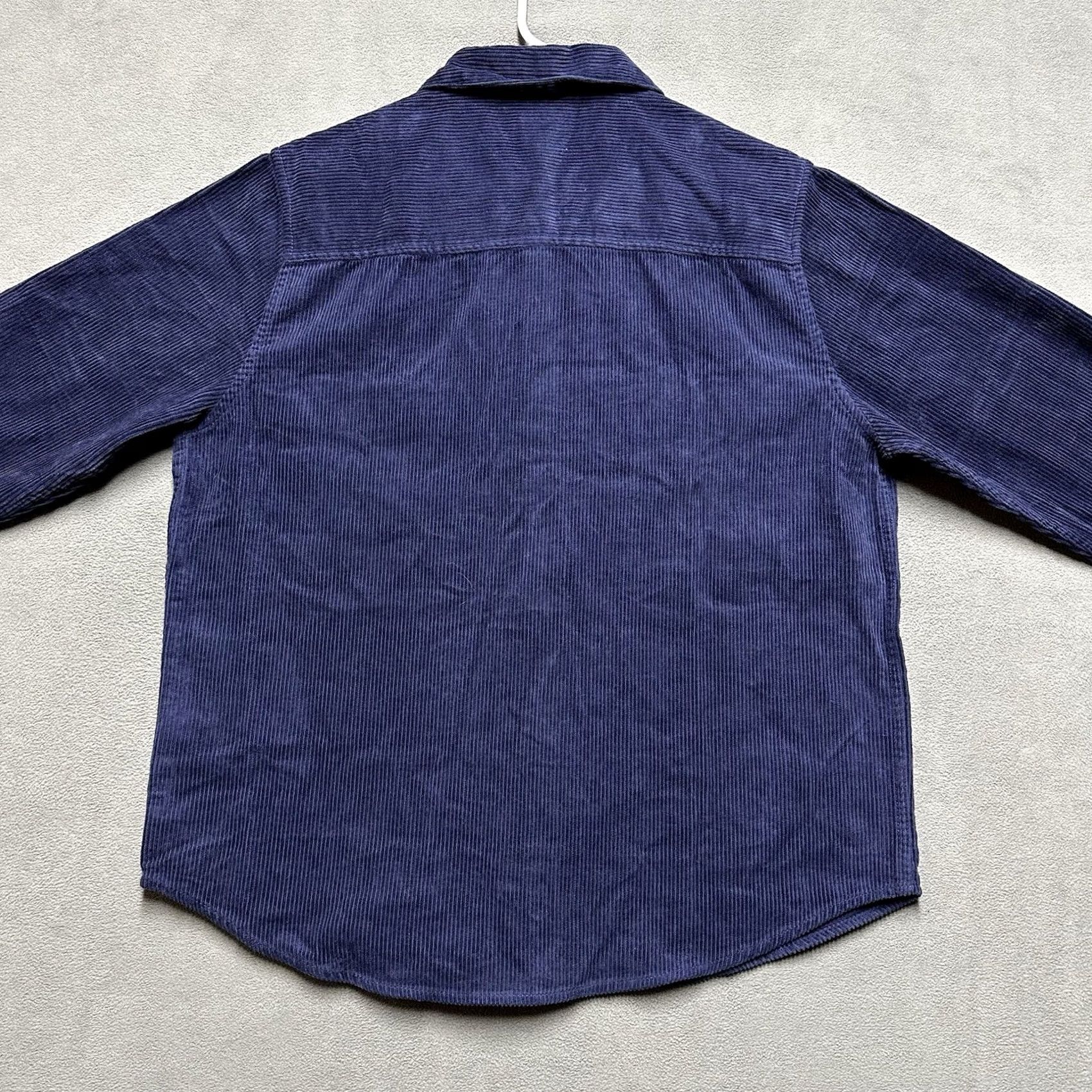 Gap GAP Shirt Mens Medium Eclipse Blue Button Up Corduroy Long Sleeve Size US M / EU 48-50 / 2 - 2 Thumbnail