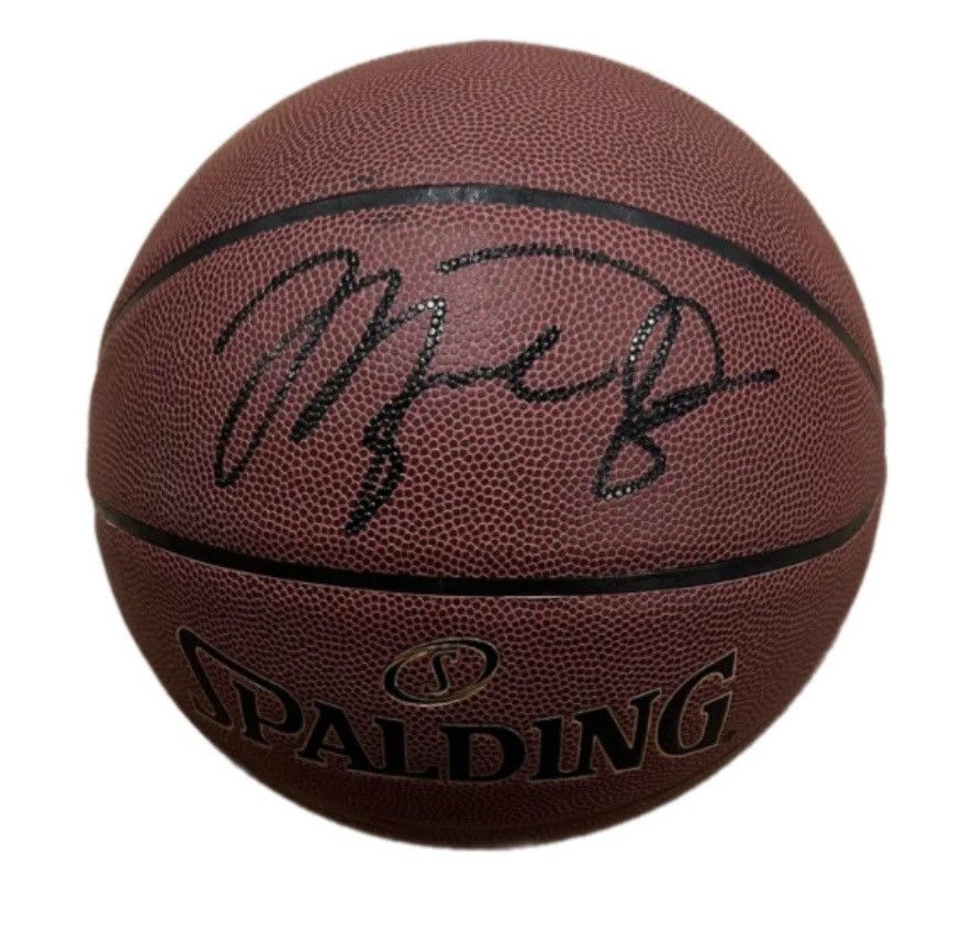 image of Spalding Michael Jordan Signed Basketball Coa in Black, Men's