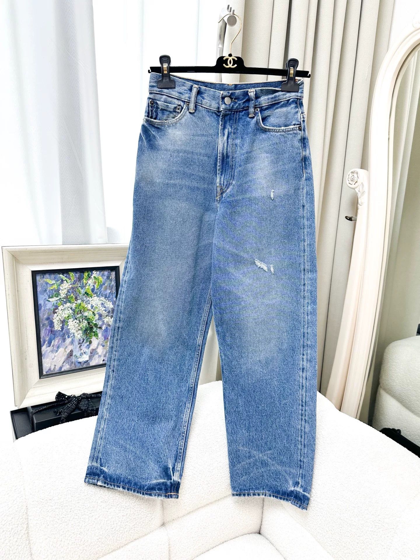 Acne Studios Acne Studios Blue Wide-Leg Jeans Size US 26 / EU 42 - 1 Thumbnail