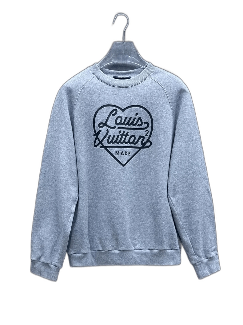 Louis Vuitton Louis Vuitton x NIGO2 Gray Sweatshirt for Men Size US XL / EU 56 / 4 - 1 Thumbnail