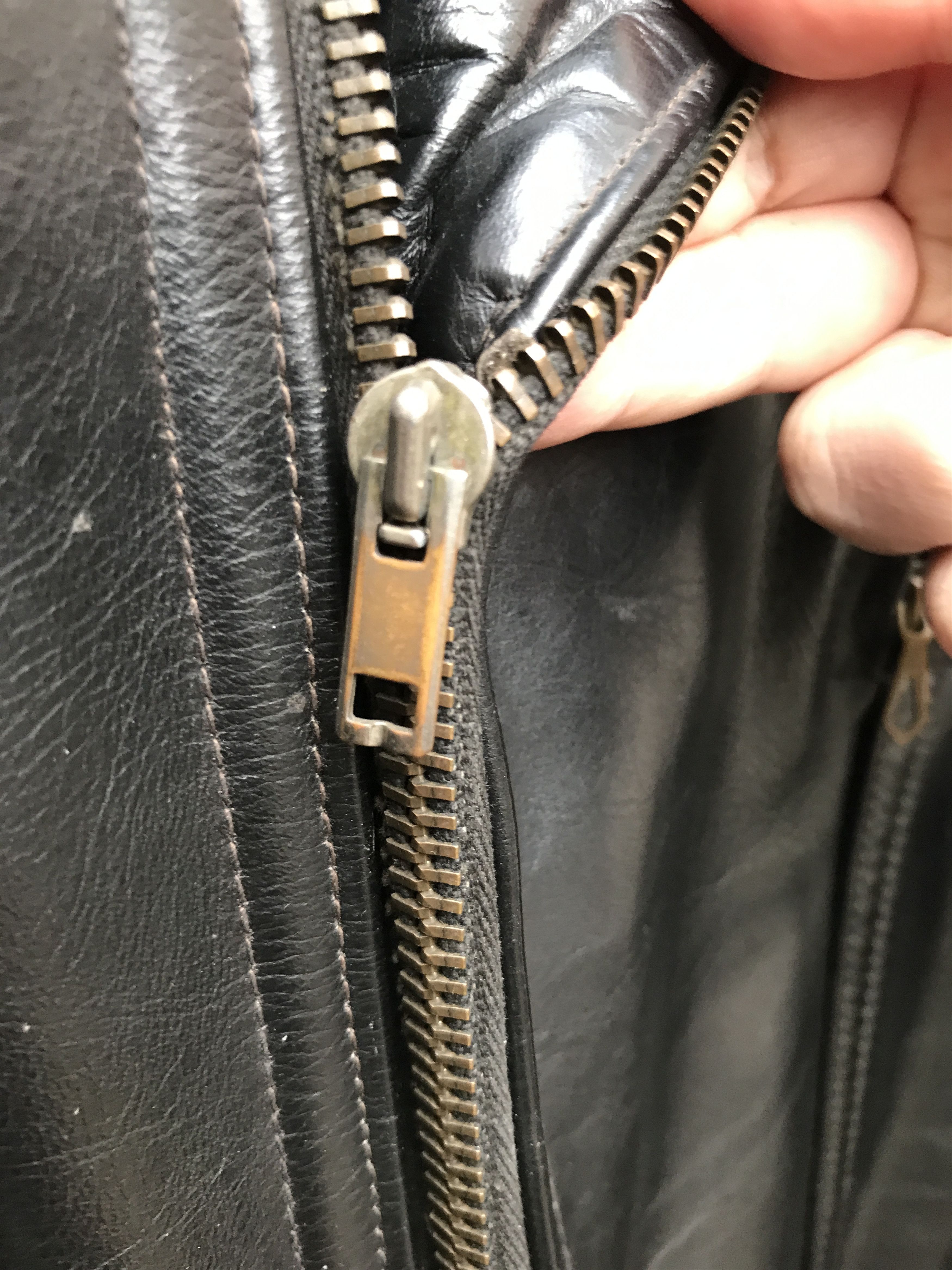 Vintage Very Rare Vintage 40s Horsehide Motorcycle Leather Jacket Size US M / EU 48-50 / 2 - 8 Thumbnail