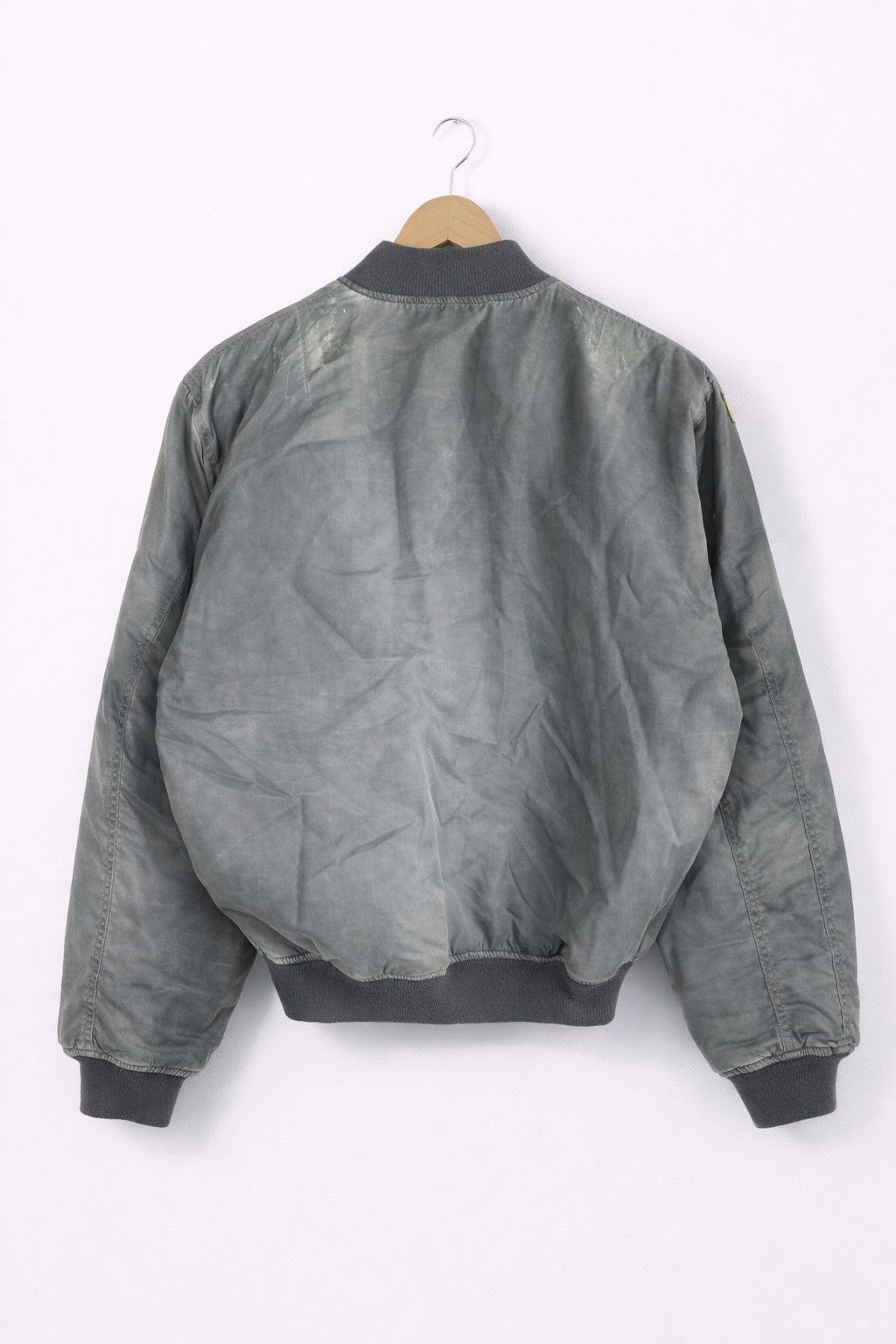 Japanese Brand Vintage Suntory Coffee Bomber Jacket Gray MA-1 Style Japan Size US L / EU 52-54 / 3 - 2 Thumbnail