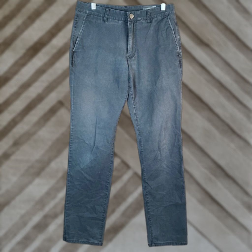 Bonobos Bonobos Pants Gray Slim Chino Career Academia Stretch 31x32 Size US 31 - 1 Thumbnail