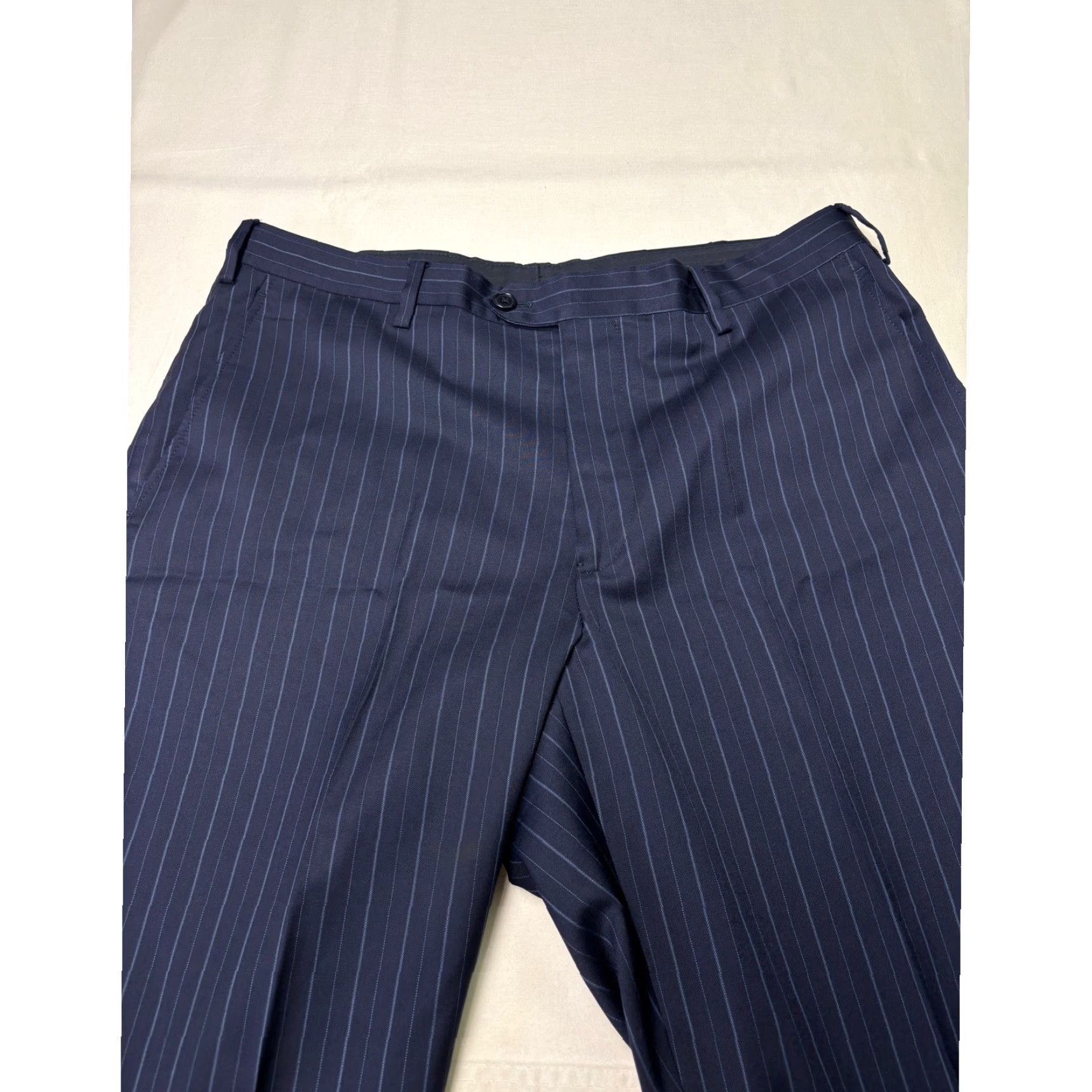 Brooks Brothers Brooks Brothers 1818 Fitzgerald Navy Pinstripe Wool Dress Pants Mens 37x30 Italy Wool Dress Pants Mens 37 30 Navy Pinstripe Fitzgerald Italy Vintage? Size US 37 - 3 Thumbnail