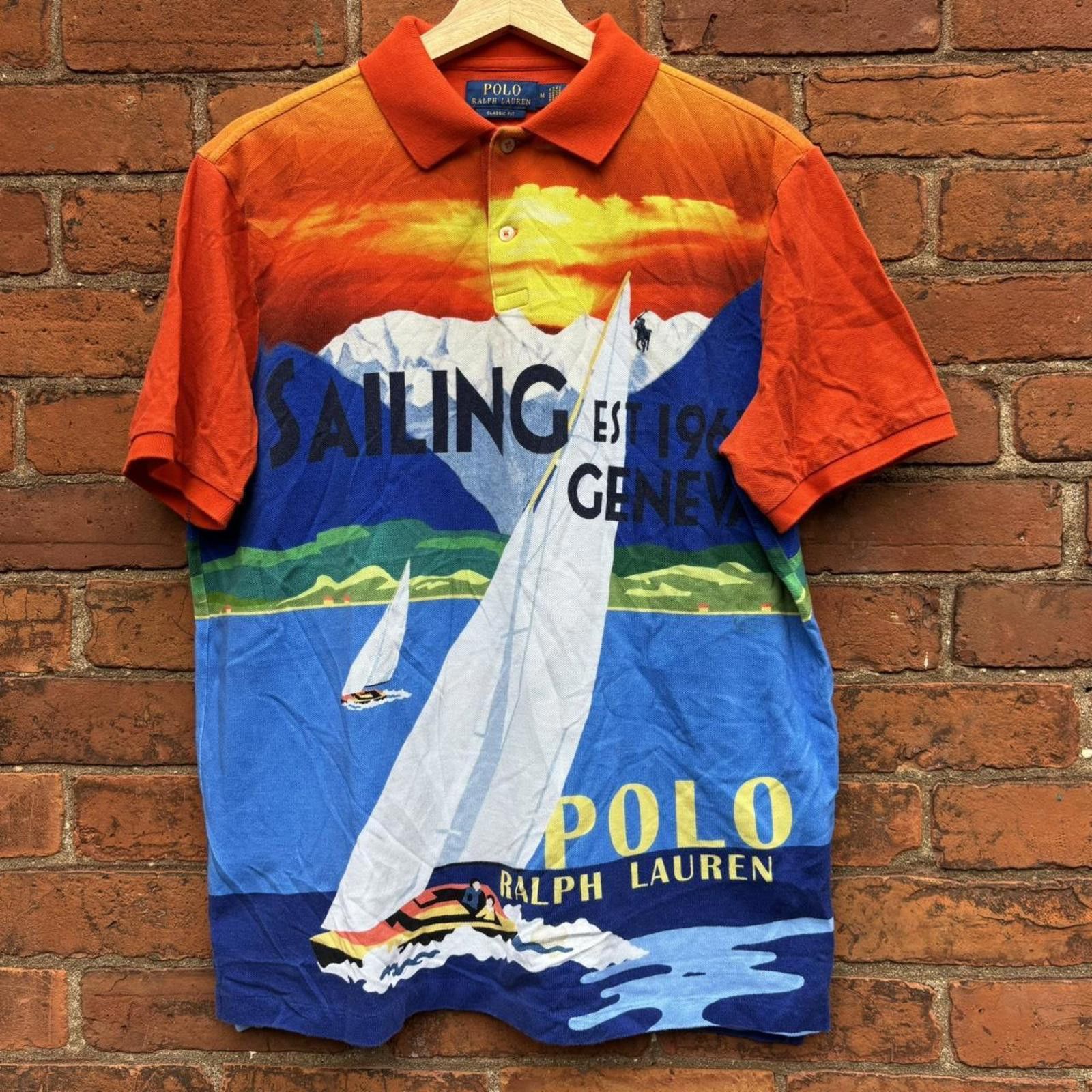 Polo Ralph Lauren Polo Ralph Lauren Geneva Regatta Yacht Sailing Polo Shirt M Size US M / EU 48-50 / 2 - 3 Thumbnail