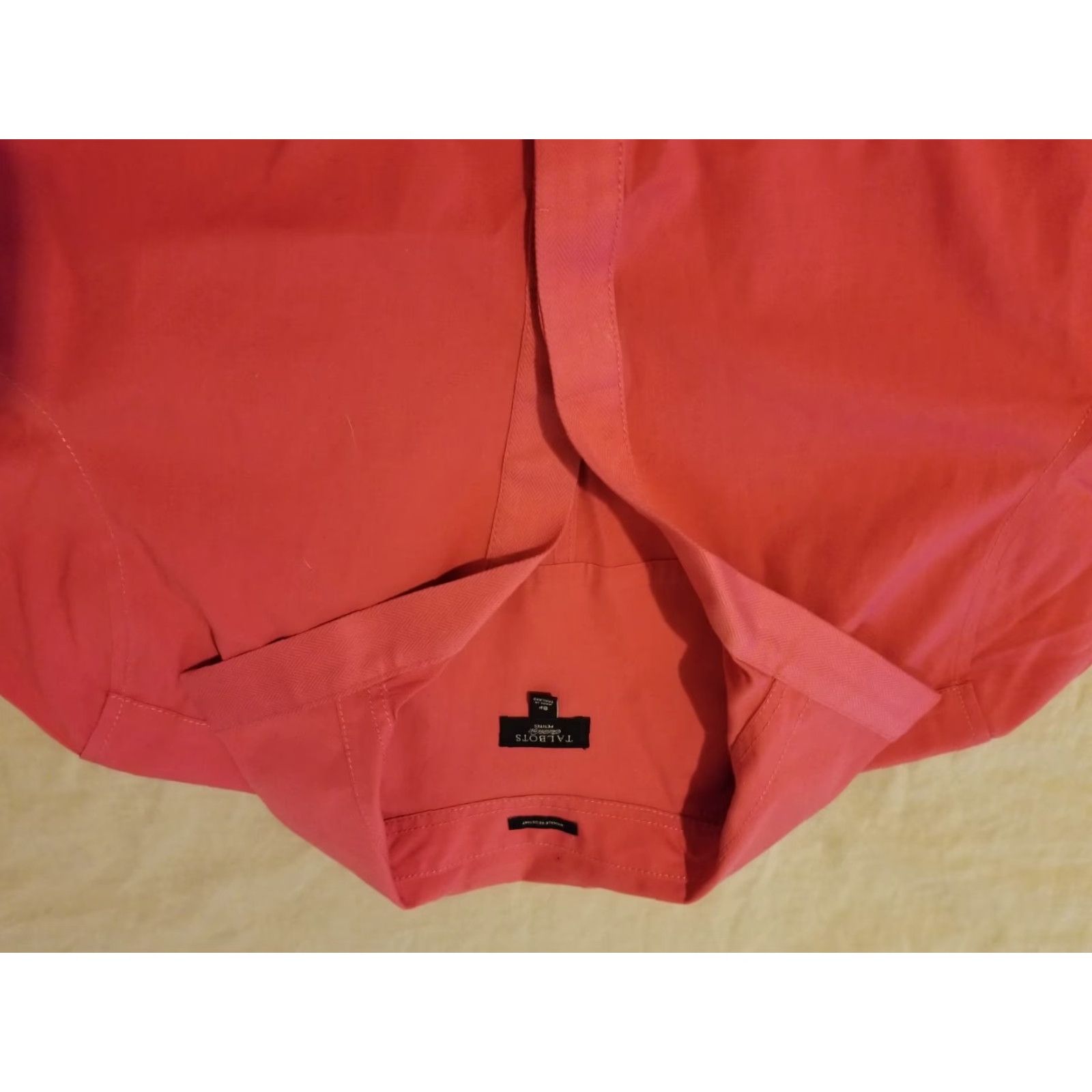 Talbots Womens Talbots Blouse Shirt 8P Petite Red Button Size M / US 6-8 / IT 42-44 - 2 Thumbnail