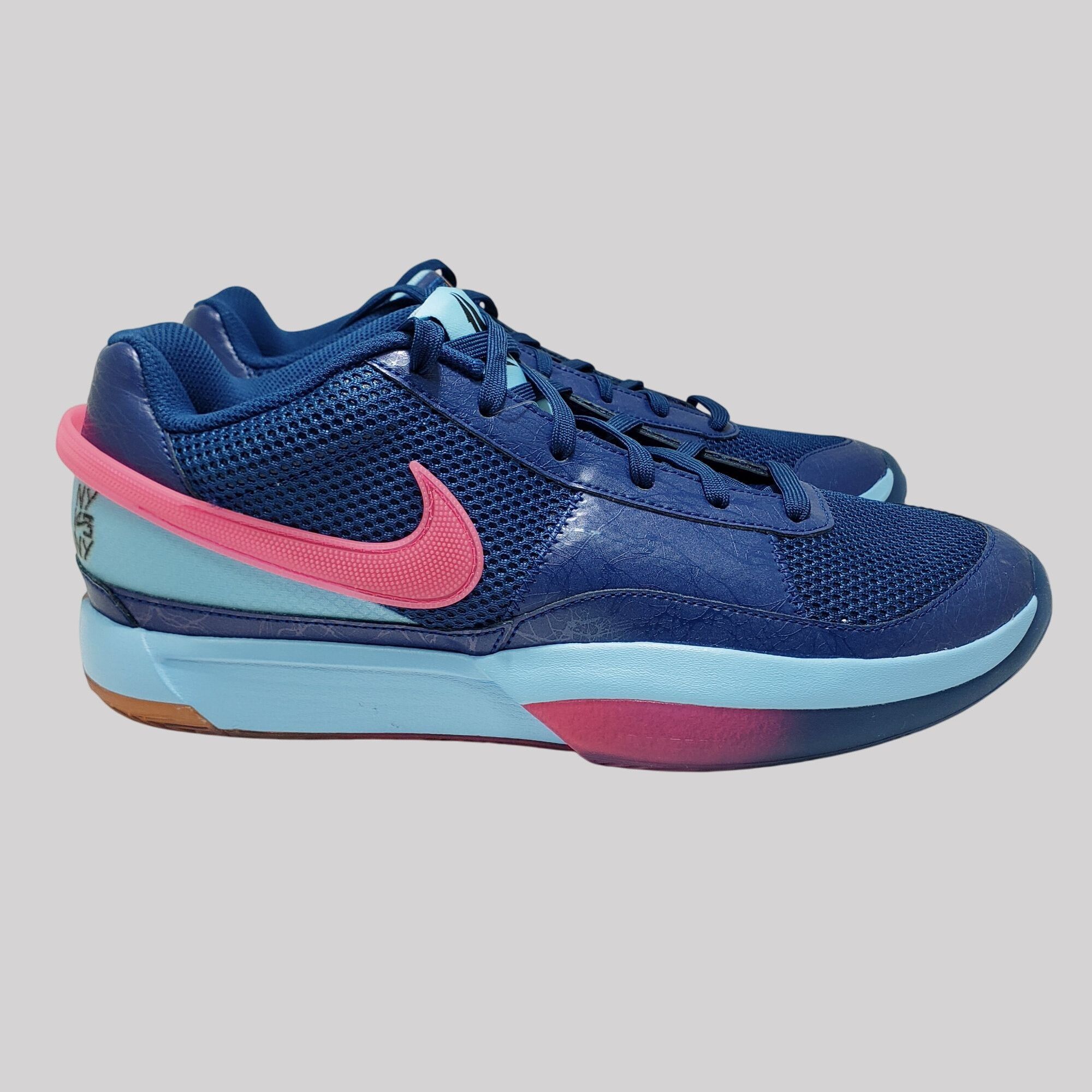 Nike Nike Ja 1 NY vs. NY Blue Hyper Pink Basketball Sneakers FV12 Size US 12 / EU 45 - 3 Thumbnail