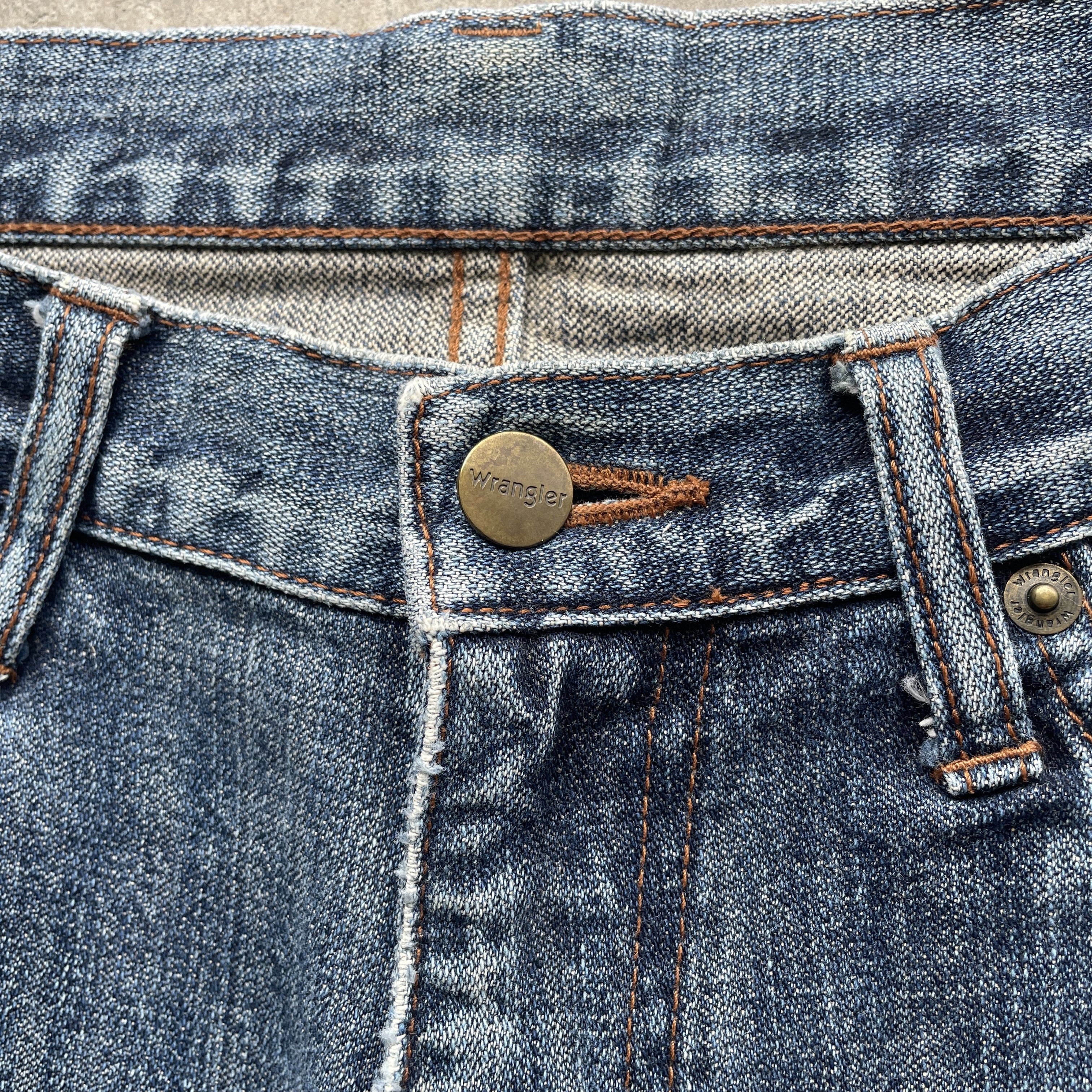 Japanese Brand × Wrangler W32 VINTAGE WRANGLER DISTRESSED JEANS FADED PANTS DENIM Size US 32 / EU 48 - 6 Thumbnail