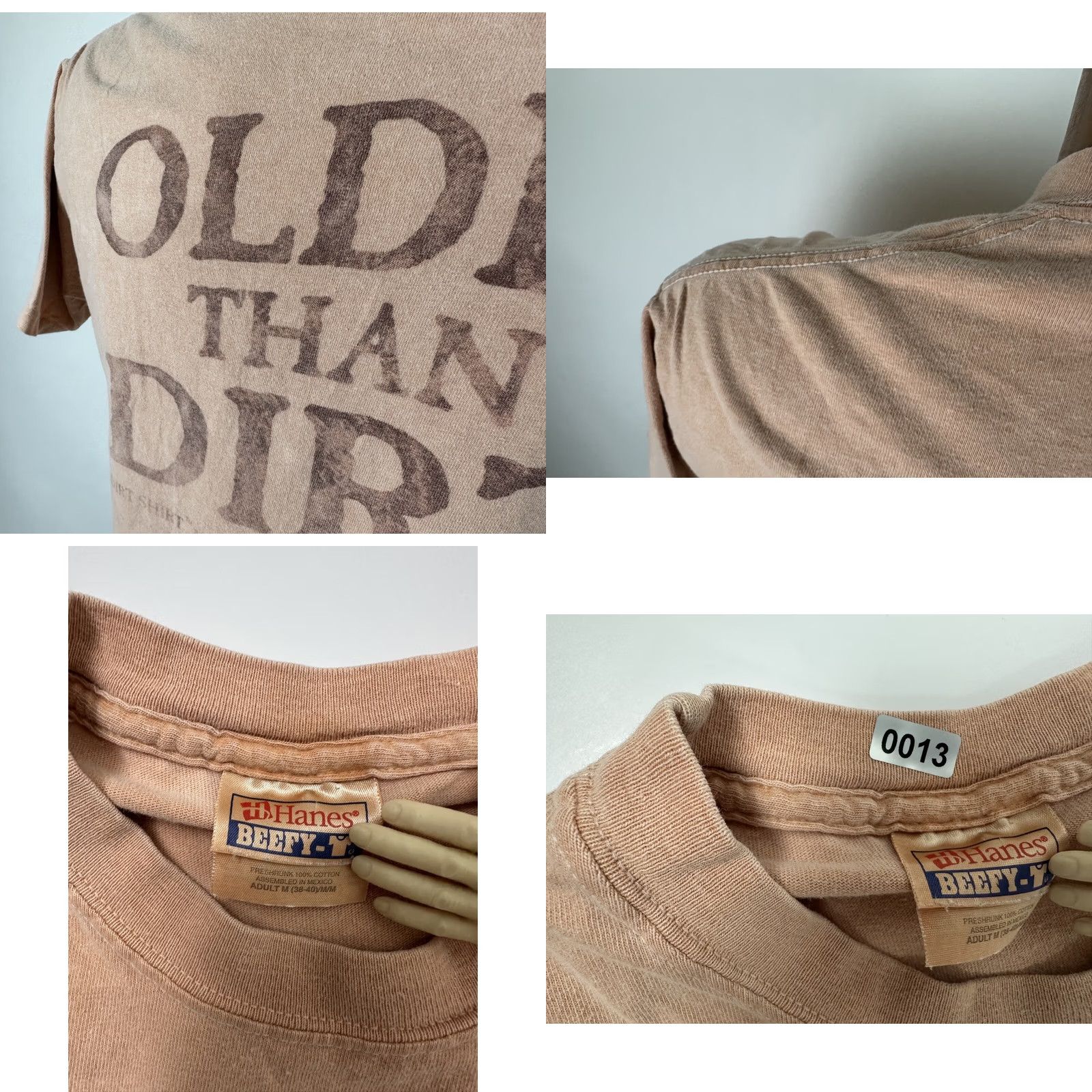Hanes Hawaiian Red Dirt Shirt Medium Vintage Unisex Adults M Orange 90s Hanes T-Shirt Double-Sided Graphic Print Crew Neck Short Sleeve Mens Womens Size US M / EU 48-50 / 2 - 8 Thumbnail
