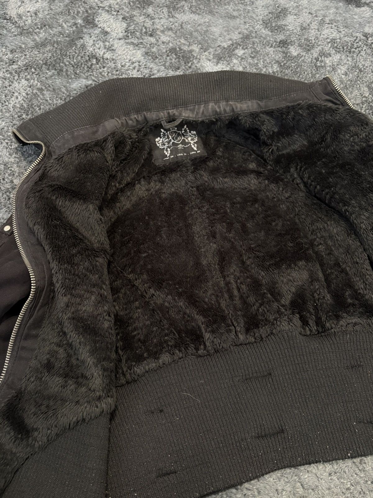 Hysteric Glamour × Undercover Avant Garde 00s Vintage Y2K High Neck Rick Style Fur Jacket Size M / US 6-8 / IT 42-44 - 5 Thumbnail