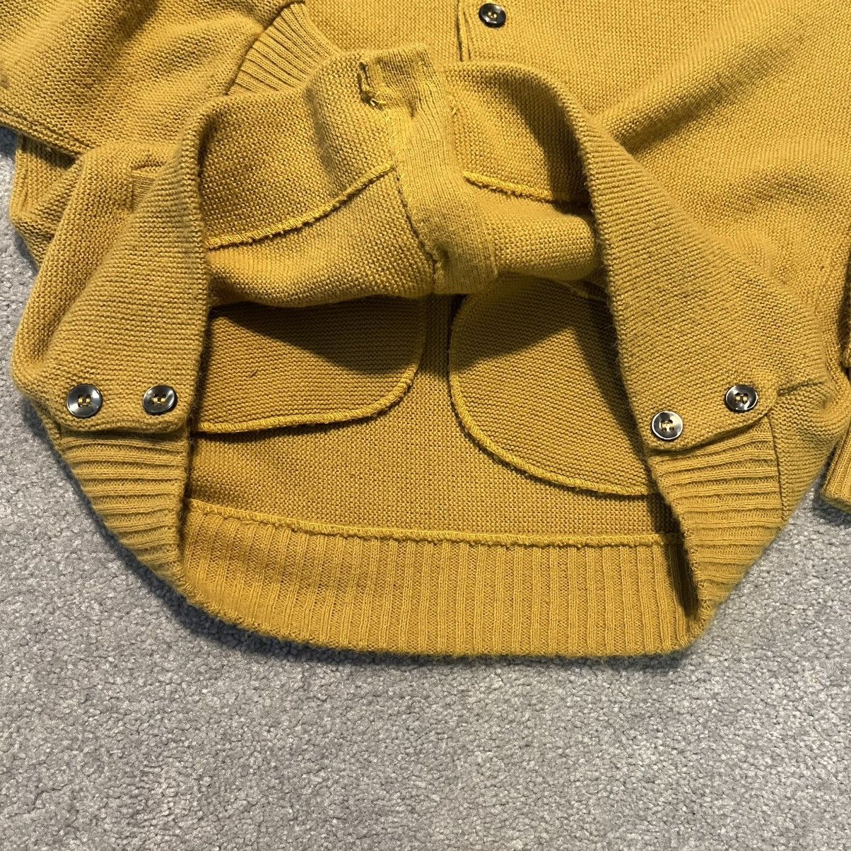 Vintage Vintage 1960s Virgin Orlon Acrylic Mustard Yellow Cardigan Size US M / EU 48-50 / 2 - 4 Thumbnail