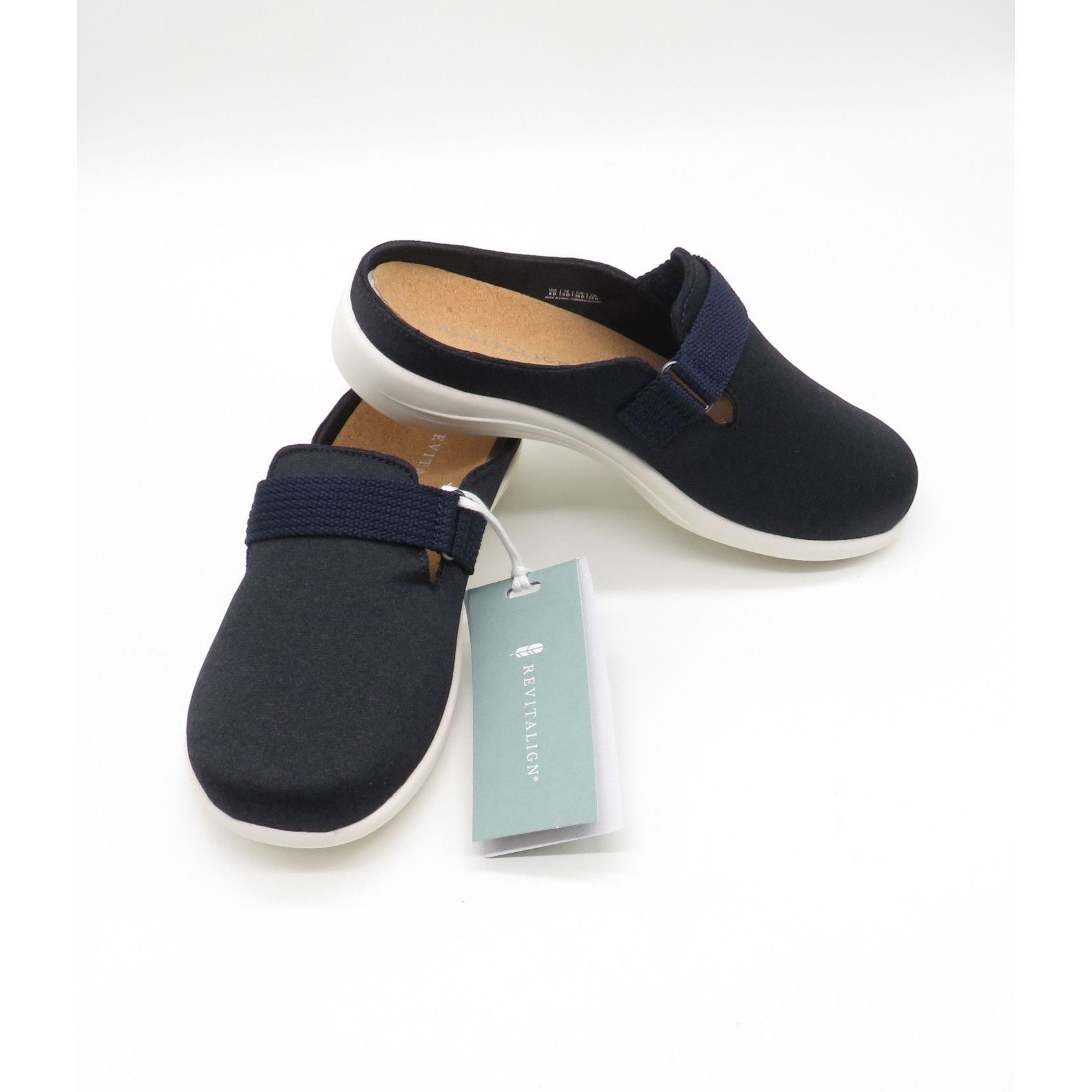 Other Revitalign Women's Navy Orthotic Clogs Adjustable Strap Cork Size US 6 / IT 36 - 2 Thumbnail