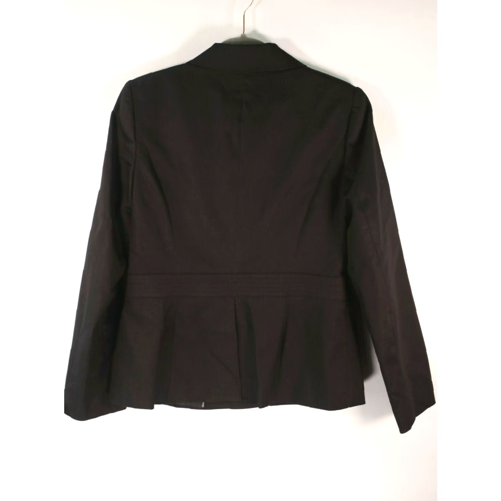 Calvin Klein Blazer Black Short Jacket 4 Button Workwear Career SZ 10