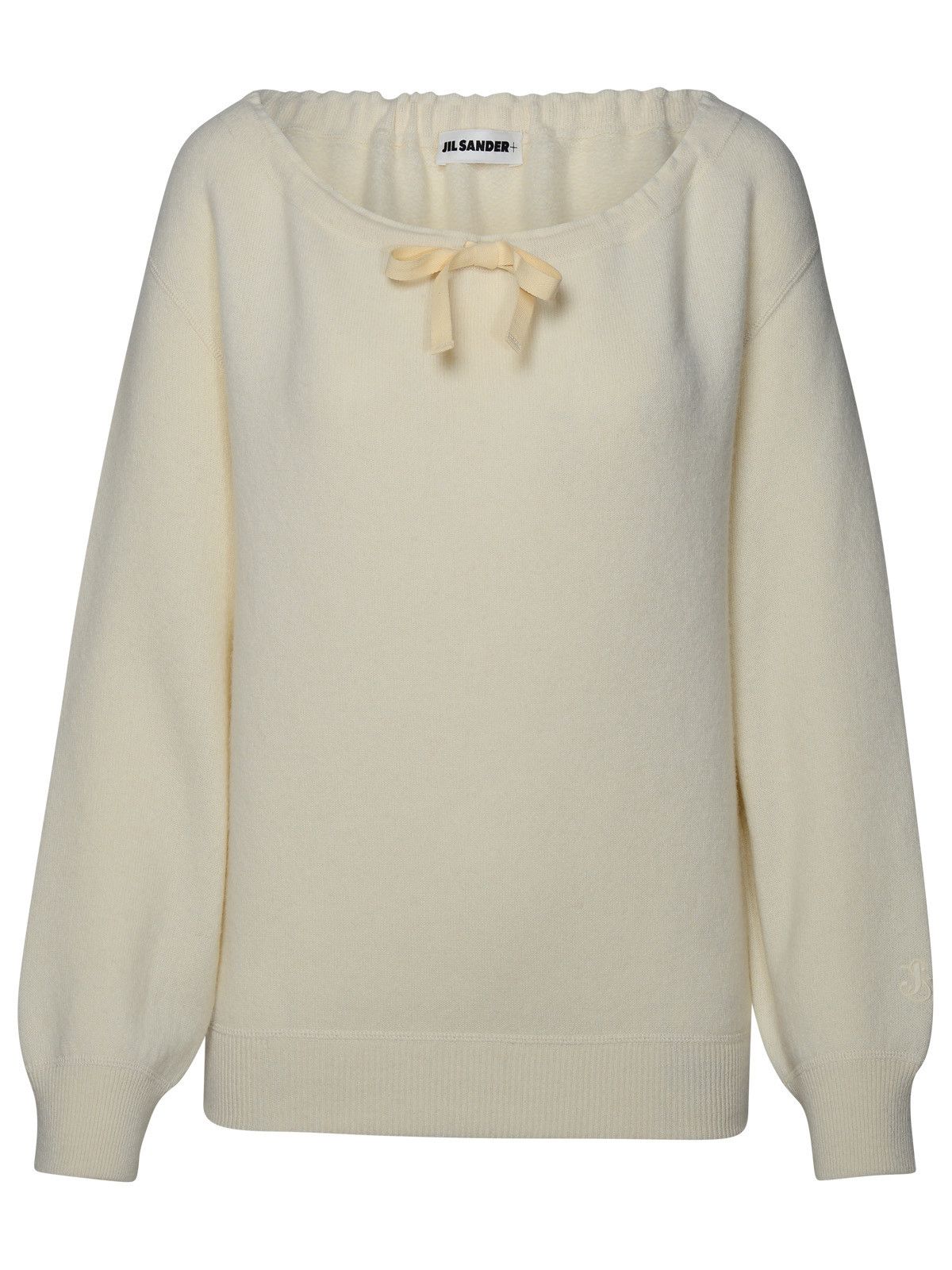 image of Jil Sander Cream Cashmere Sweater, Women's (Size Small)
