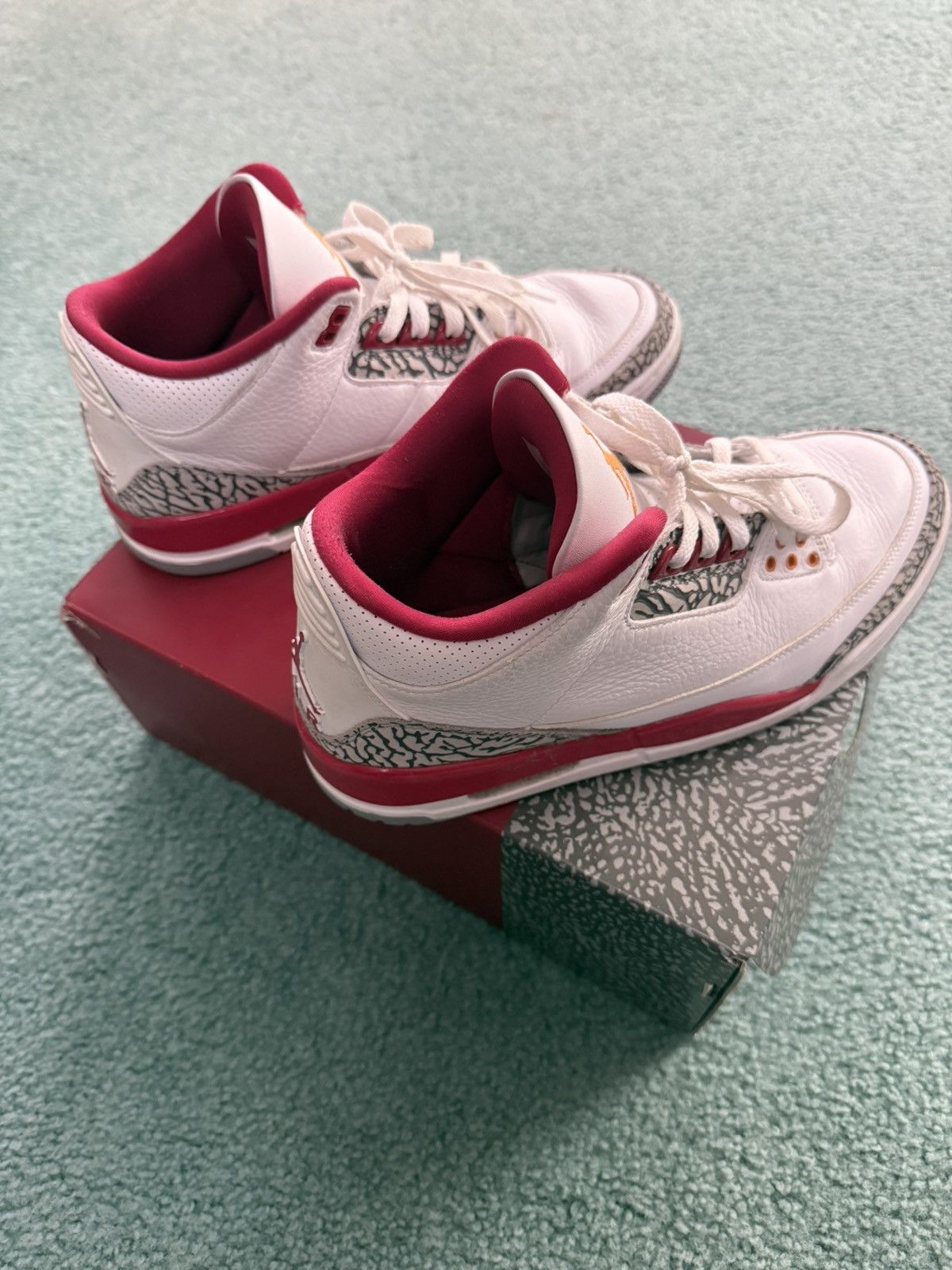 Jordan Brand Jordan Retro 3 Cardinal Red Size US 10 / EU 43 - 5 Thumbnail