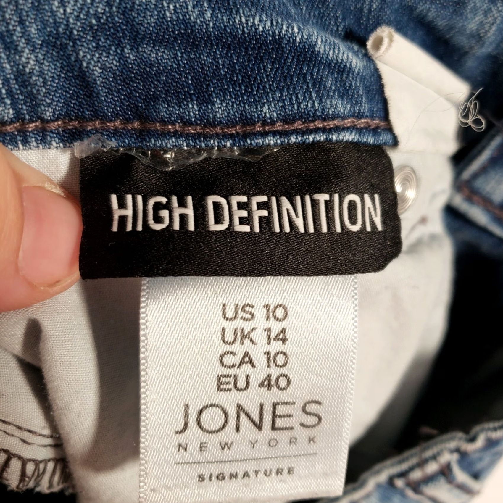 Jones New York Jones New York Jeans Womens 10 Mid-Rise Crop Zip Closure Stone Wash Blue Denim Size 32" / US 10 / IT 46 - 3 Thumbnail