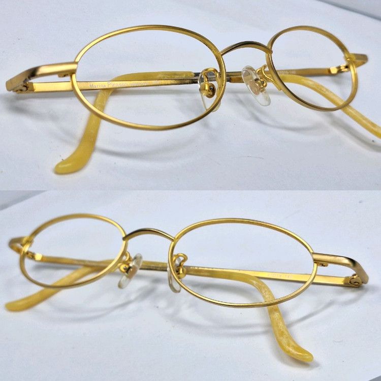 Vintage Marina Picasso Collection Oval Gold Glasses Frame 47-19 Size ONE SIZE - 2 Thumbnail