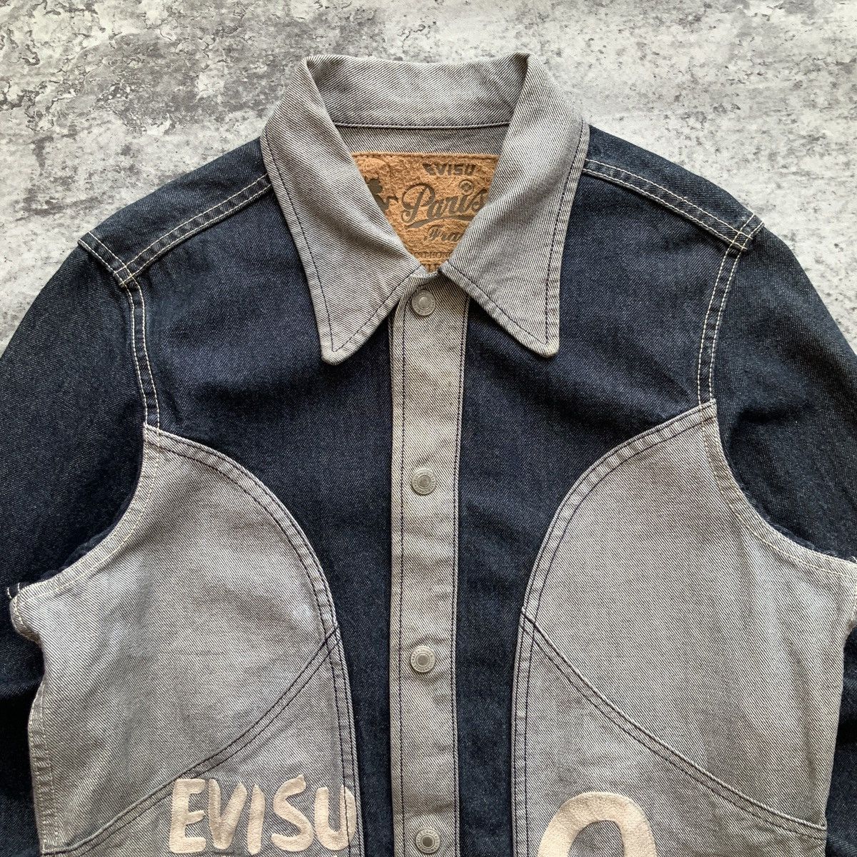 Evisu Evisu Paris Reversible Denim Jacket Size US M / EU 48-50 / 2 - 5 Thumbnail