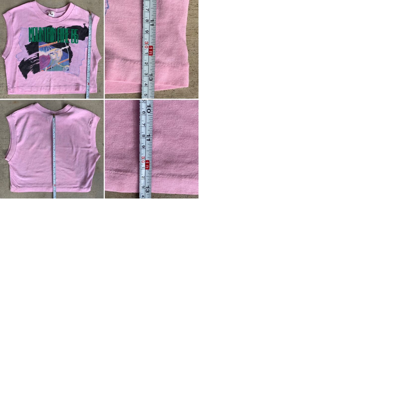 Vintage VINTAGE Mountain Aire ‘85 Crop Top Muscle Tee M Pink 1980s Rock N Gear Productions T-Shirt Womens Size M / US 6-8 / IT 42-44 - 9 Thumbnail
