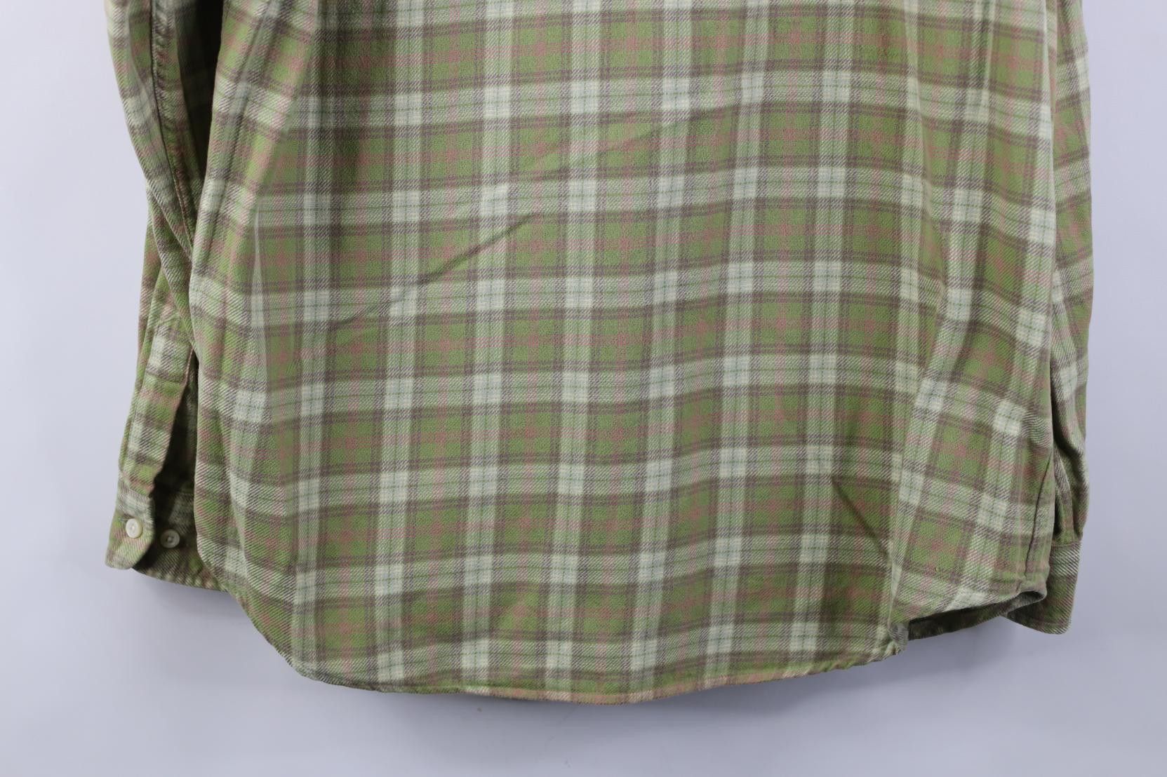 Lands' End Vintage 90s Lands End Collared Button Shirt Green Plaid Size XL / US 12-14 / IT 48-50 - 11 Thumbnail