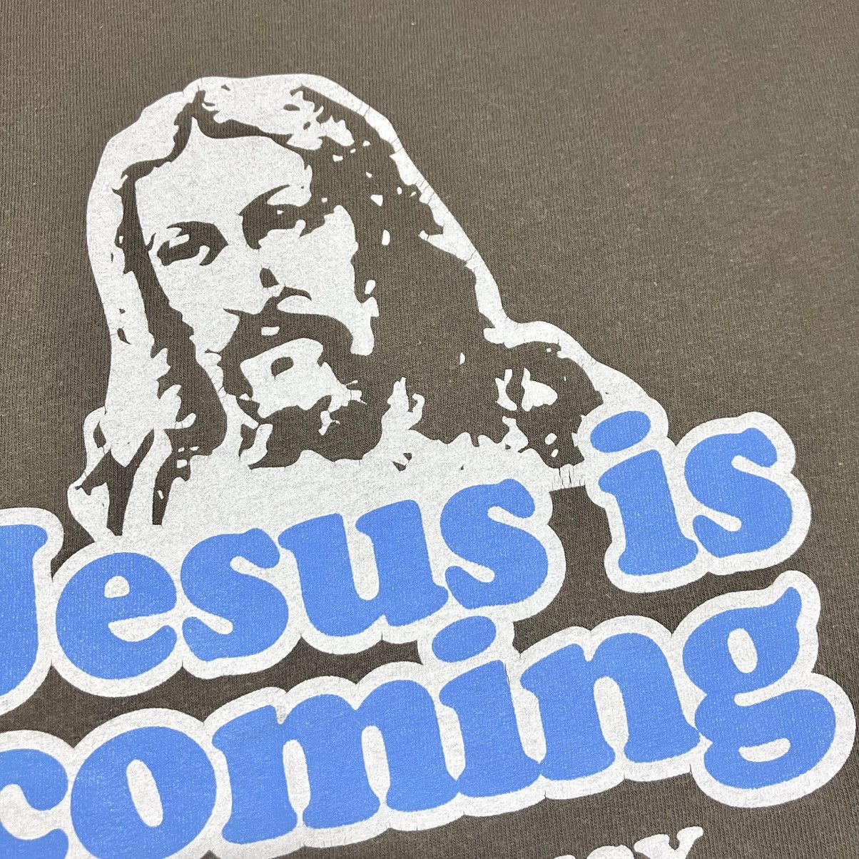 Other Vintage JESUS IS COMING Look Busy Graphic Print T-shirt Size US L / EU 52-54 / 3 - 3 Thumbnail
