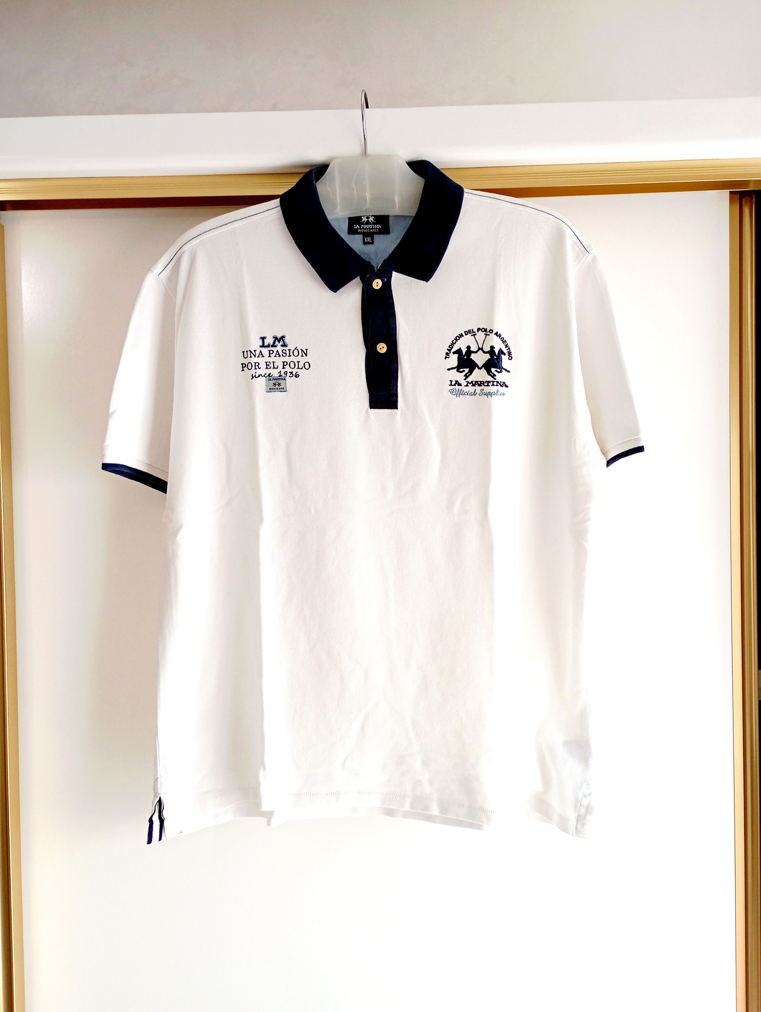 La Martina 🇦🇷 Vintage La Martina Argentina Polo T-Shirt Y2K Retro Size US XL / EU 56 / 4 - 2 Thumbnail