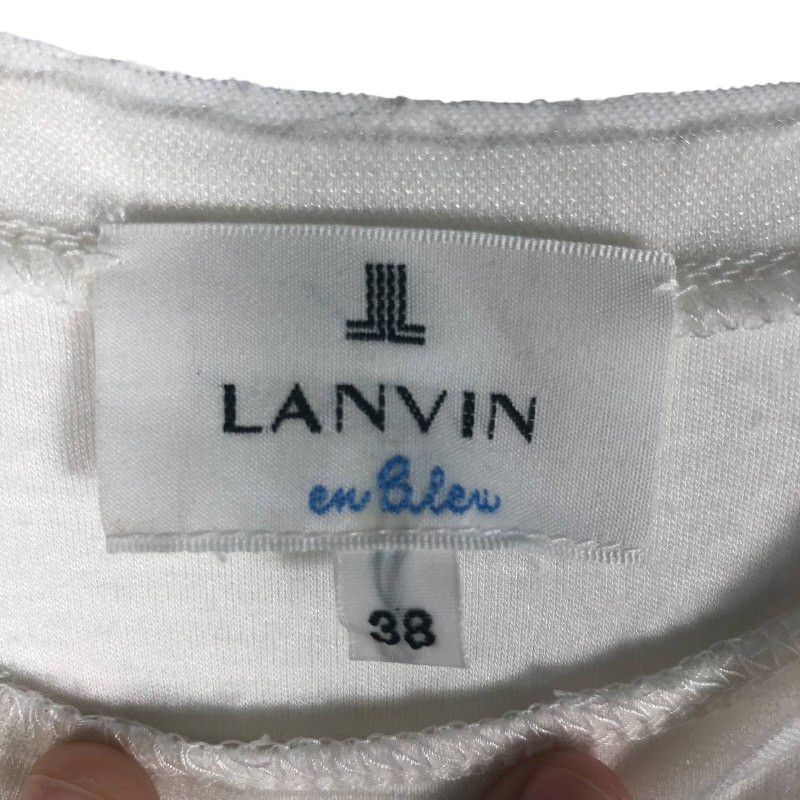 Lanvin Lanvin En Blue White T-Shirt Size XS / US 0-2 / IT 36-38 - 6 Thumbnail