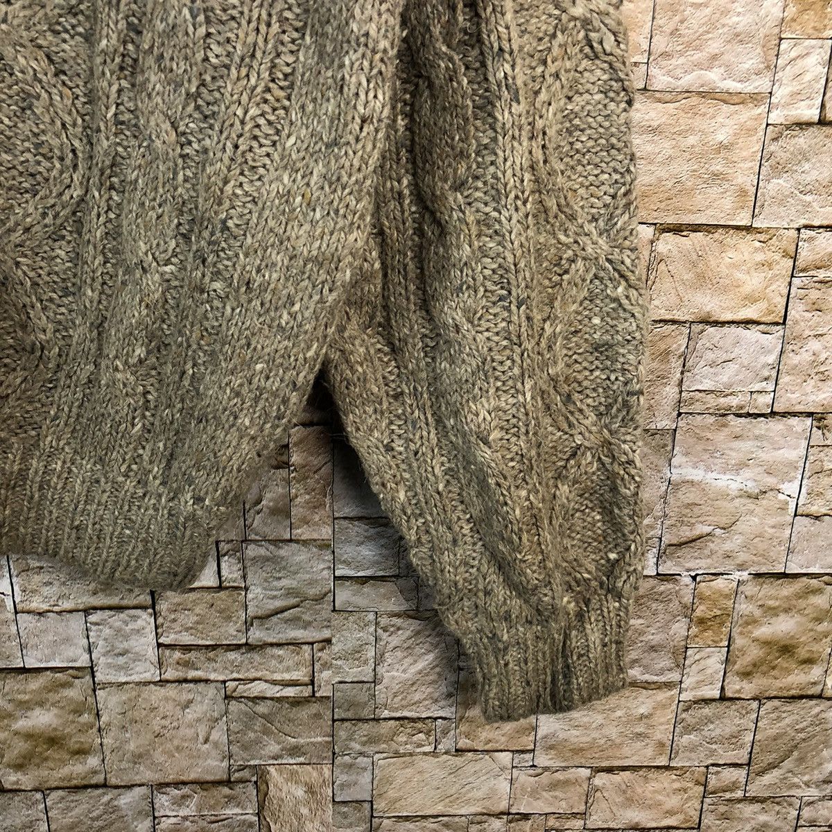 Aran Isles Knitwear × Japanese Brand × Vintage Costa Mesa Brown aran isle cable Knitwear #A779 Size US L / EU 52-54 / 3 - 8 Thumbnail