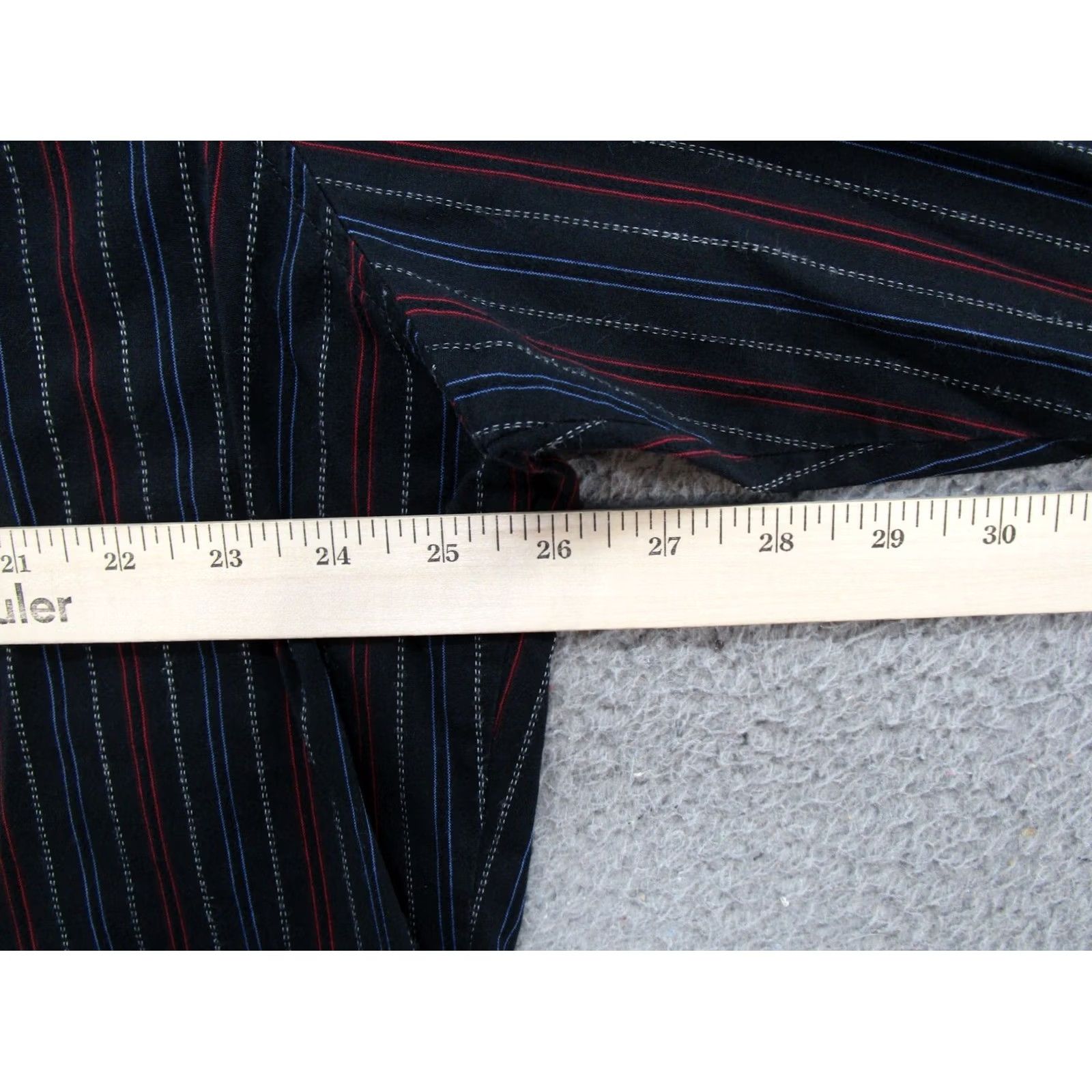Wrangler Wrangler Shirt Mens XL Black VTG Vertical Colorful Striped Pearl Snap Size Western Size US XL / EU 56 / 4 - 4 Thumbnail