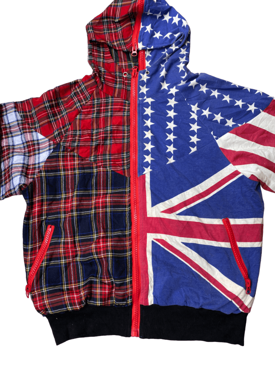 Japanese Brand Punk Great Britain Usa 2 Way Zipper Hoodie Size US L / EU 52-54 / 3 - 3 Thumbnail