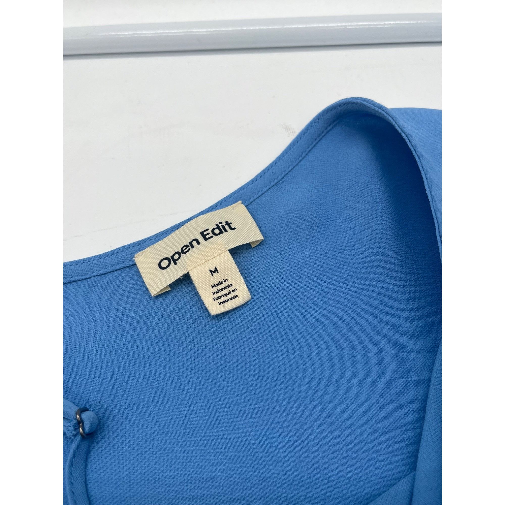 Other Open Edit Pleated Asymmetric Top, Blue Lake, M Size M / US 6-8 / IT 42-44 - 7 Thumbnail