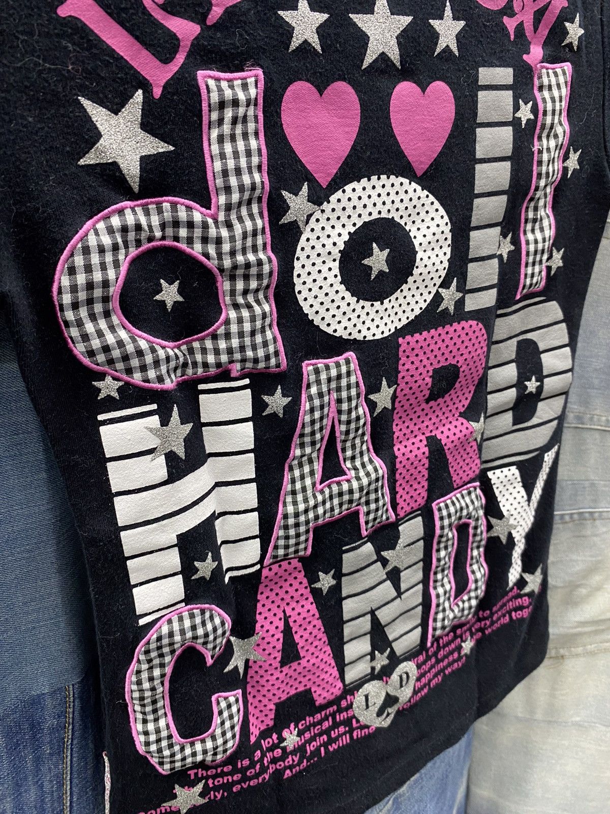 レア✨Y2K archive LIZLISA ロゴ　ニット　ビンテージ LIZ LISA Doll Knit Zip Hoodie Black Shibuya109 Gal GYARU