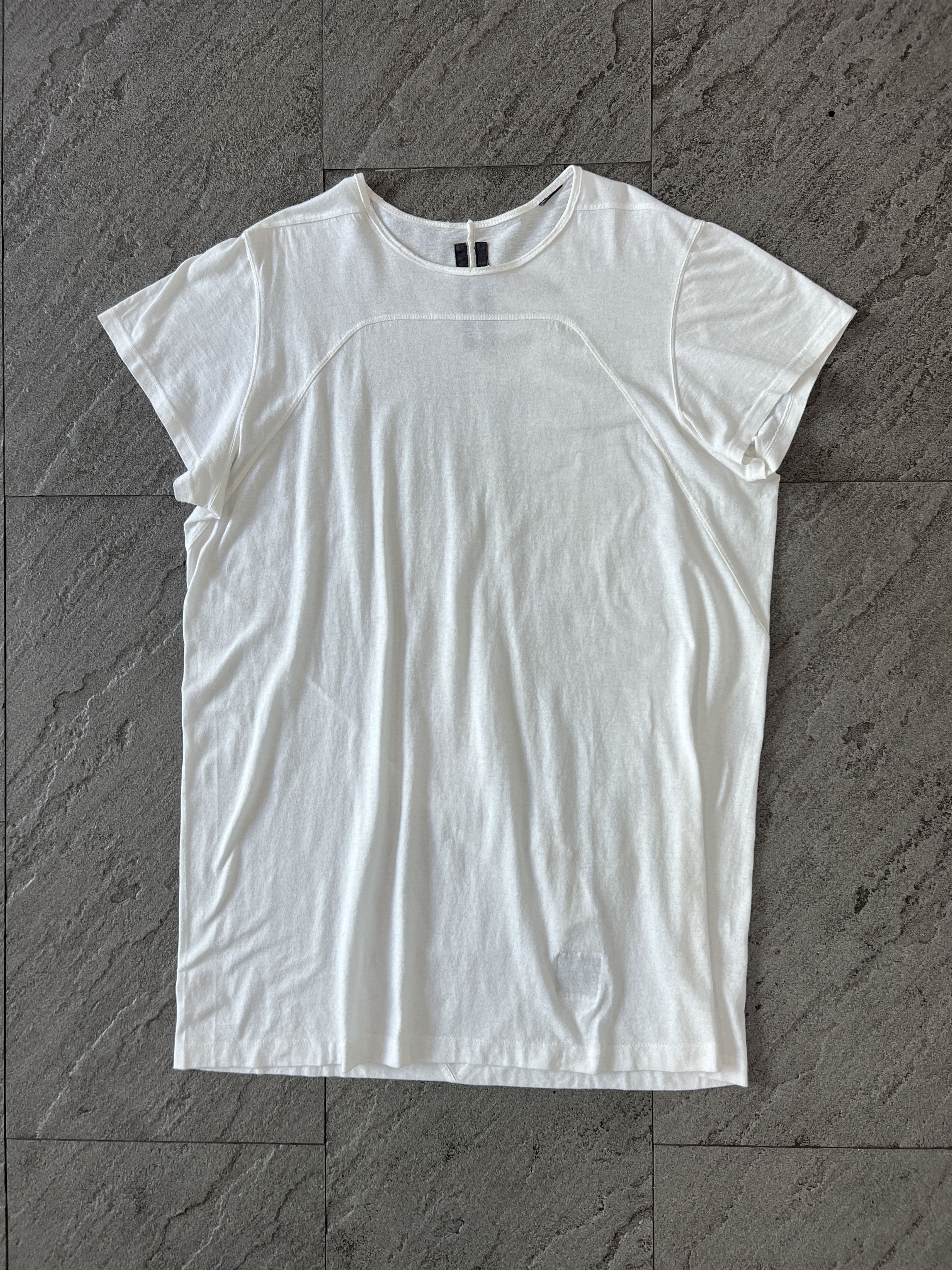 Rick Owens Drkshdw Rick Owens Level T-Shirt signature jersey White XL Size US XL / EU 56 / 4 - 1 Thumbnail