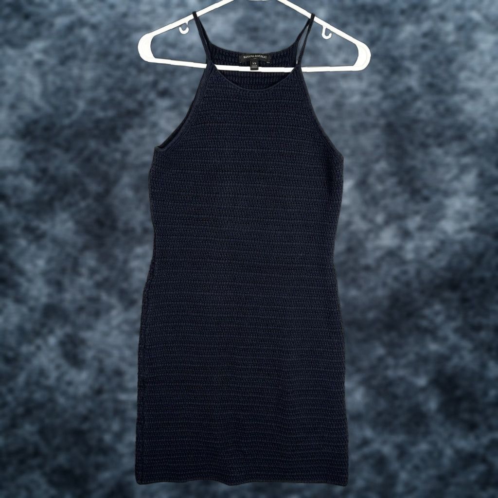 banana republic crochet dress Banana Republic Women's Cotton Crochet Maxi Dress Black Size L