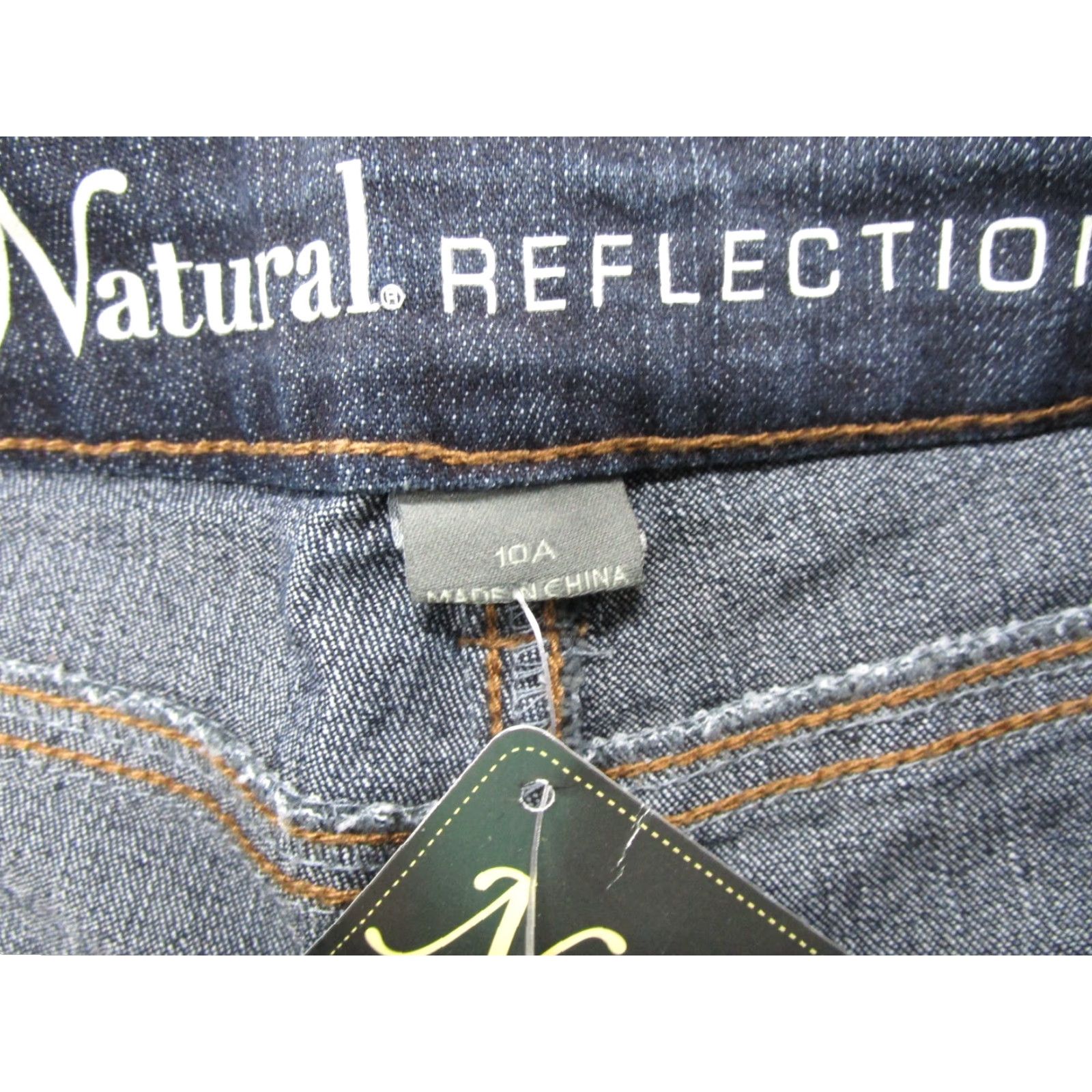 Vintage Natural Reflections Women's High Rise Skinny Dark Wash Stretch Jeans SZ 10A NEW Size 32" / US 10 / IT 46 - 3 Thumbnail