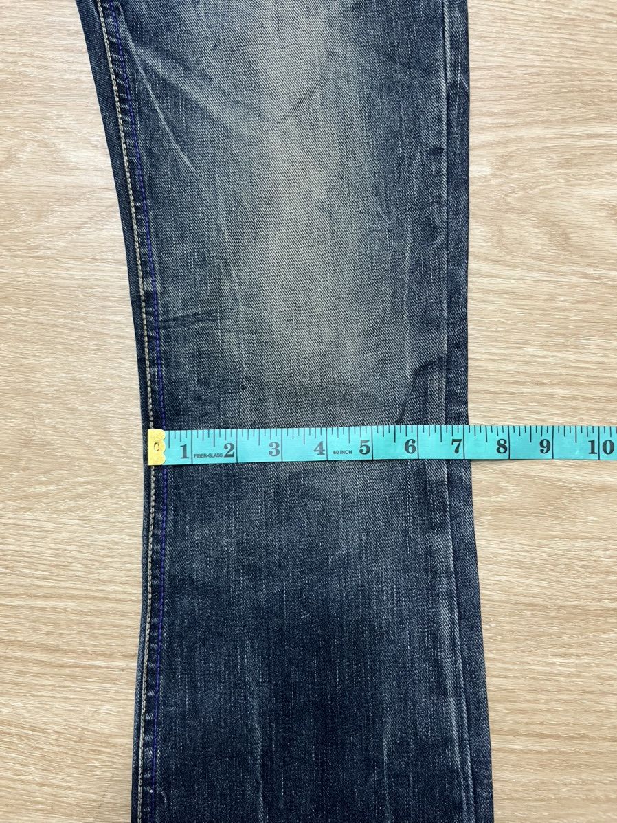 Tornado Mart MIDAS Distressed Faded Dark Blue Flare Jeans Size US 28 / EU 44 - 23 Thumbnail