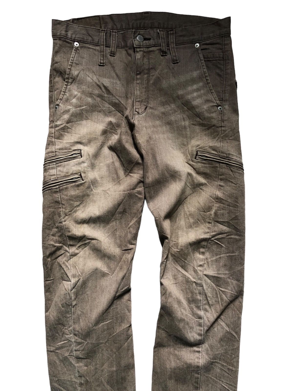 If Six Was Nine × Japanese Brand × Le Grande Bleu (L.G.B.) Rattle Trap multi zipper pants Size US 33 - 3 Thumbnail